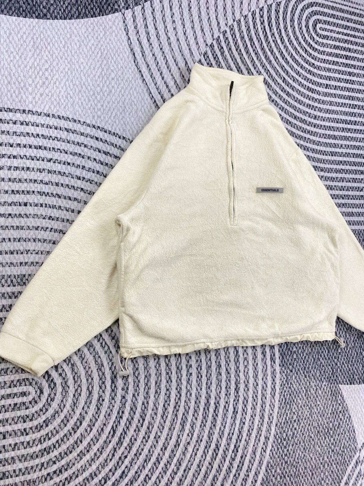 Essentials 🔥Essentials Fear Of God Half Zipper Fleece Baggy Sweatshirt Size US L / EU 52-54 / 3 - 3 Thumbnail