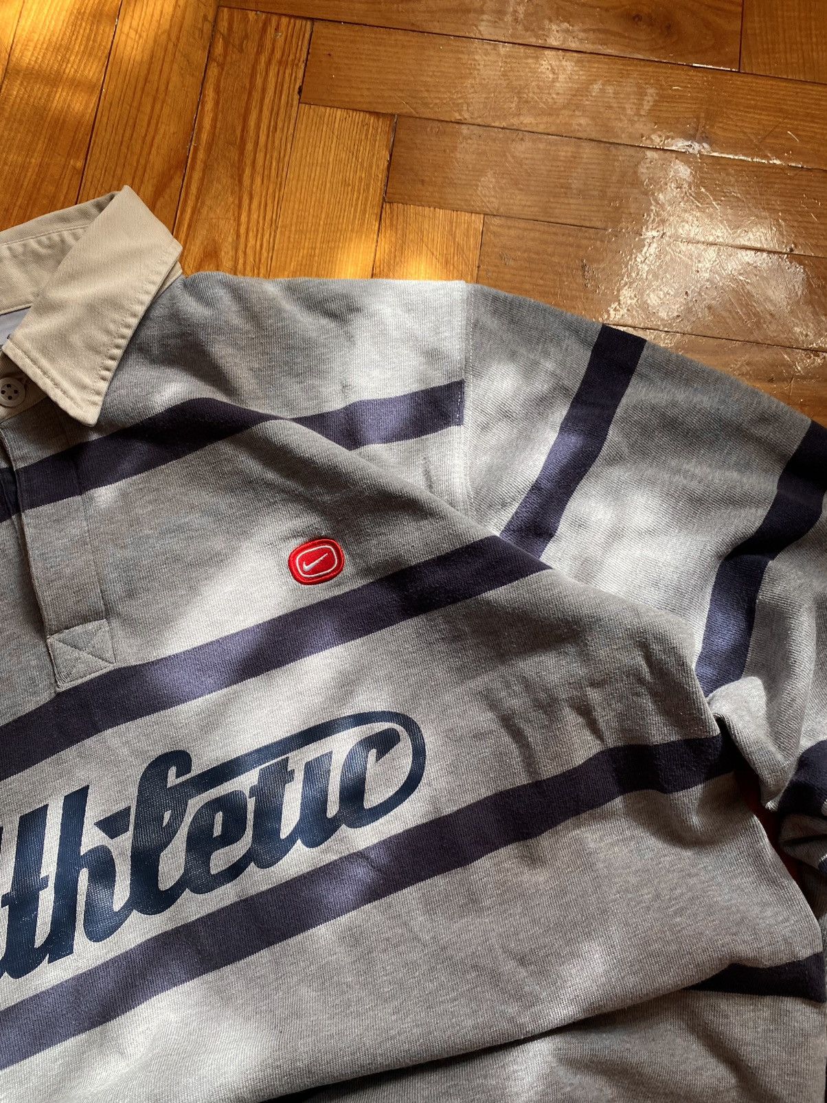 Nike Vintage 90s Stripped Nike Jersey Size US L / EU 52-54 / 3 - 5 Thumbnail