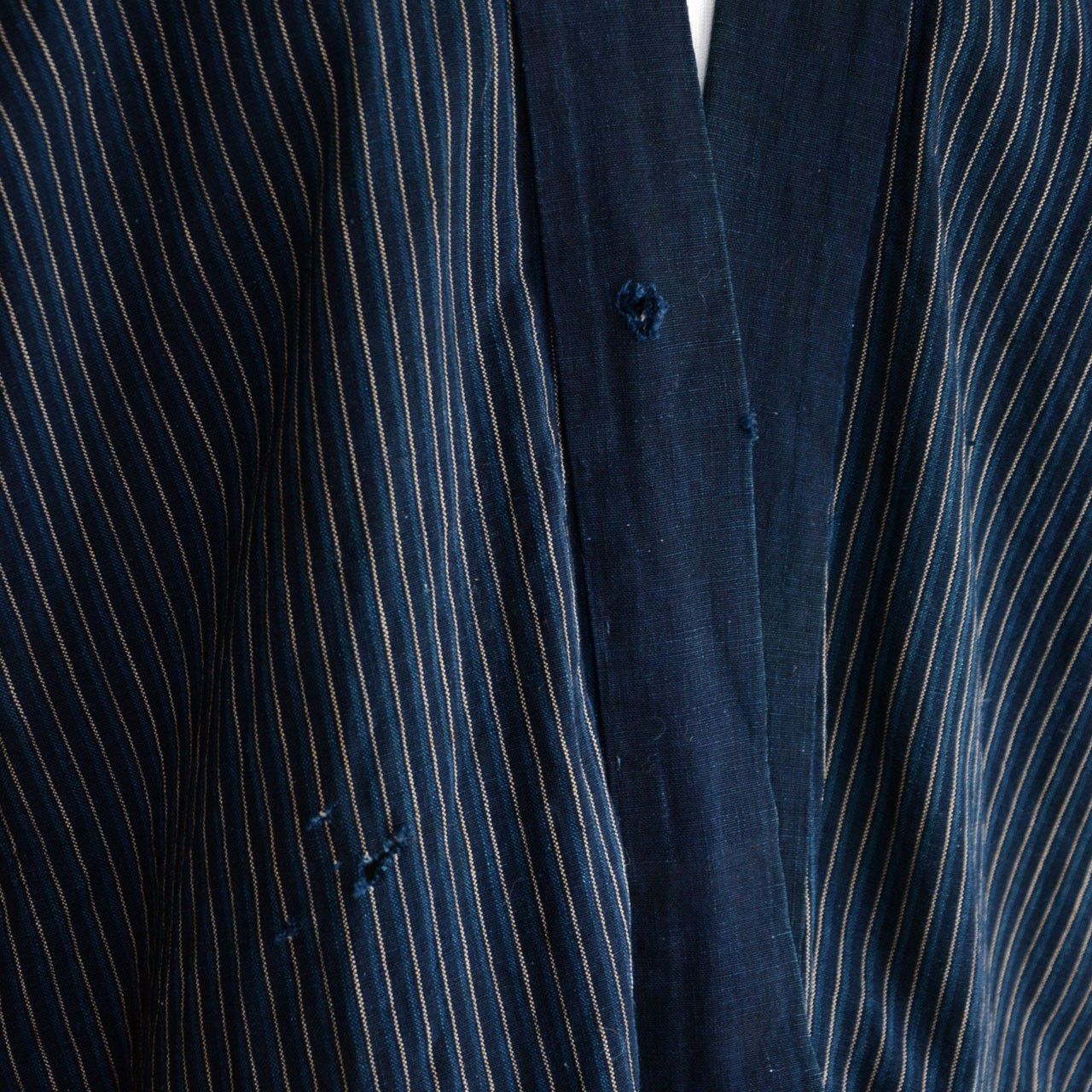 Other Noragi Jacket Japanese Vintage Indigo Stripe Cotton Tenugui Size US L / EU 52-54 / 3 - 8 Thumbnail