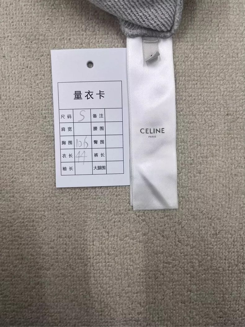 Celine Celine Gray Long Sleeve Hooded Sweatshirt Size US S / EU 44-46 / 1 - 3 Thumbnail