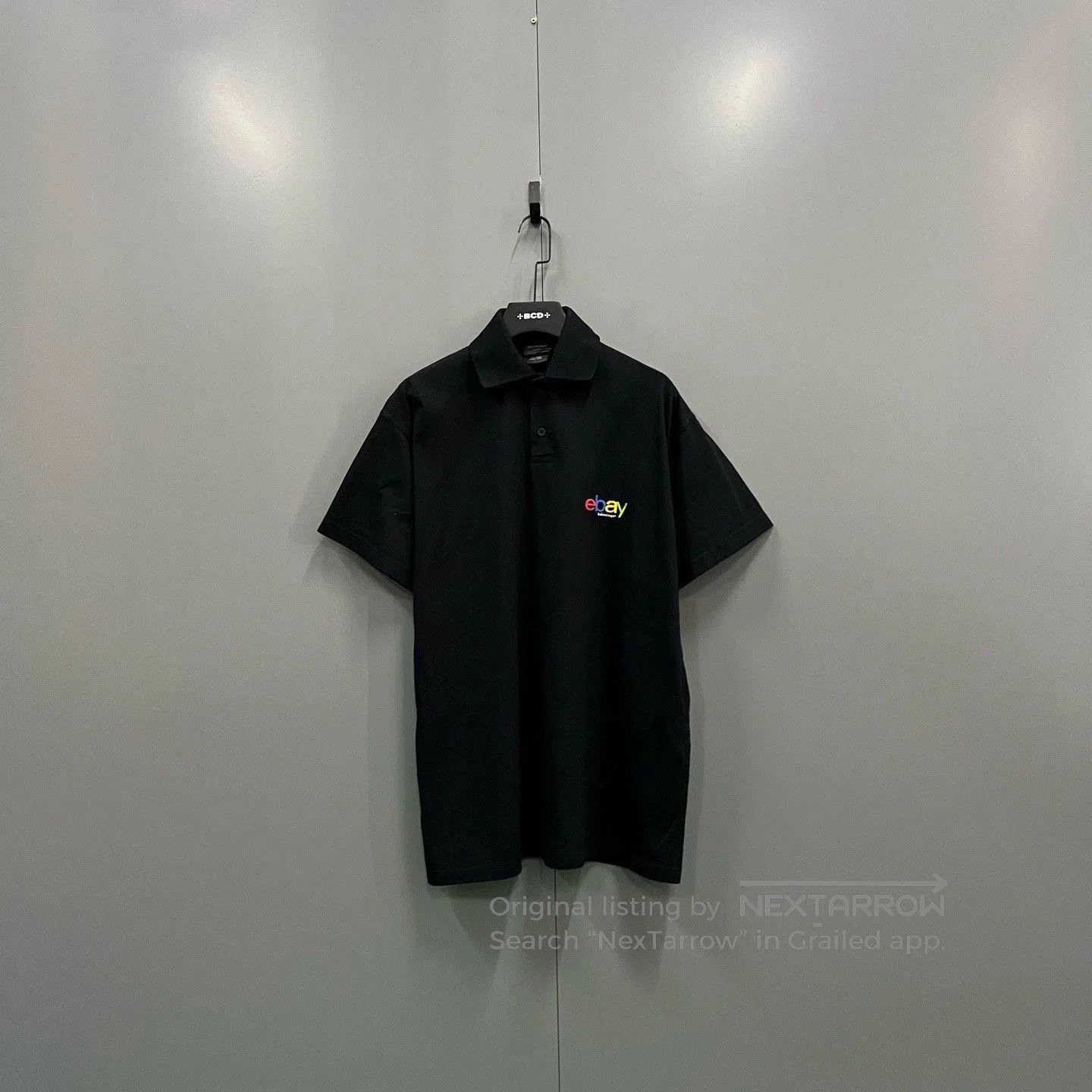 Balenciaga Balenciaga Black Embroidered Polo Shirt. Size US M / EU 48-50 / 2 - 1 Thumbnail