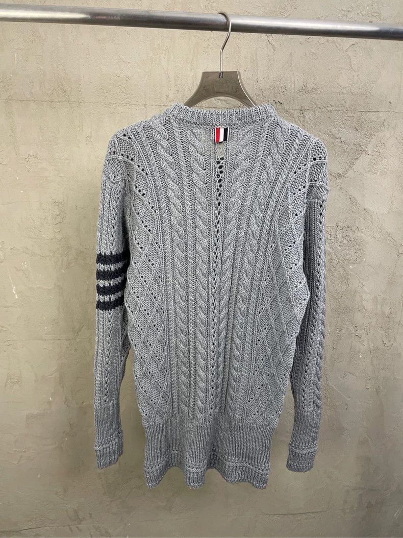 Thom Browne Thom Browne size2 Round collar wool sweater Size US M / EU 48-50 / 2 - 3 Thumbnail
