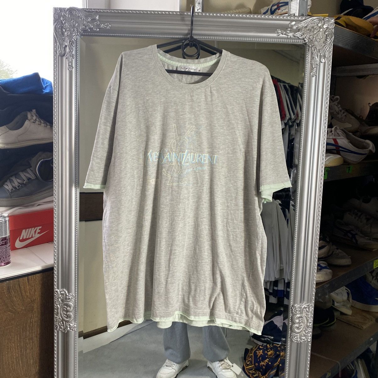 Yves Saint Laurent YSL tee, big logo, YSL t-shirt, Yves Saint Laurent Size US XL / EU 56 / 4 - 1 Thumbnail