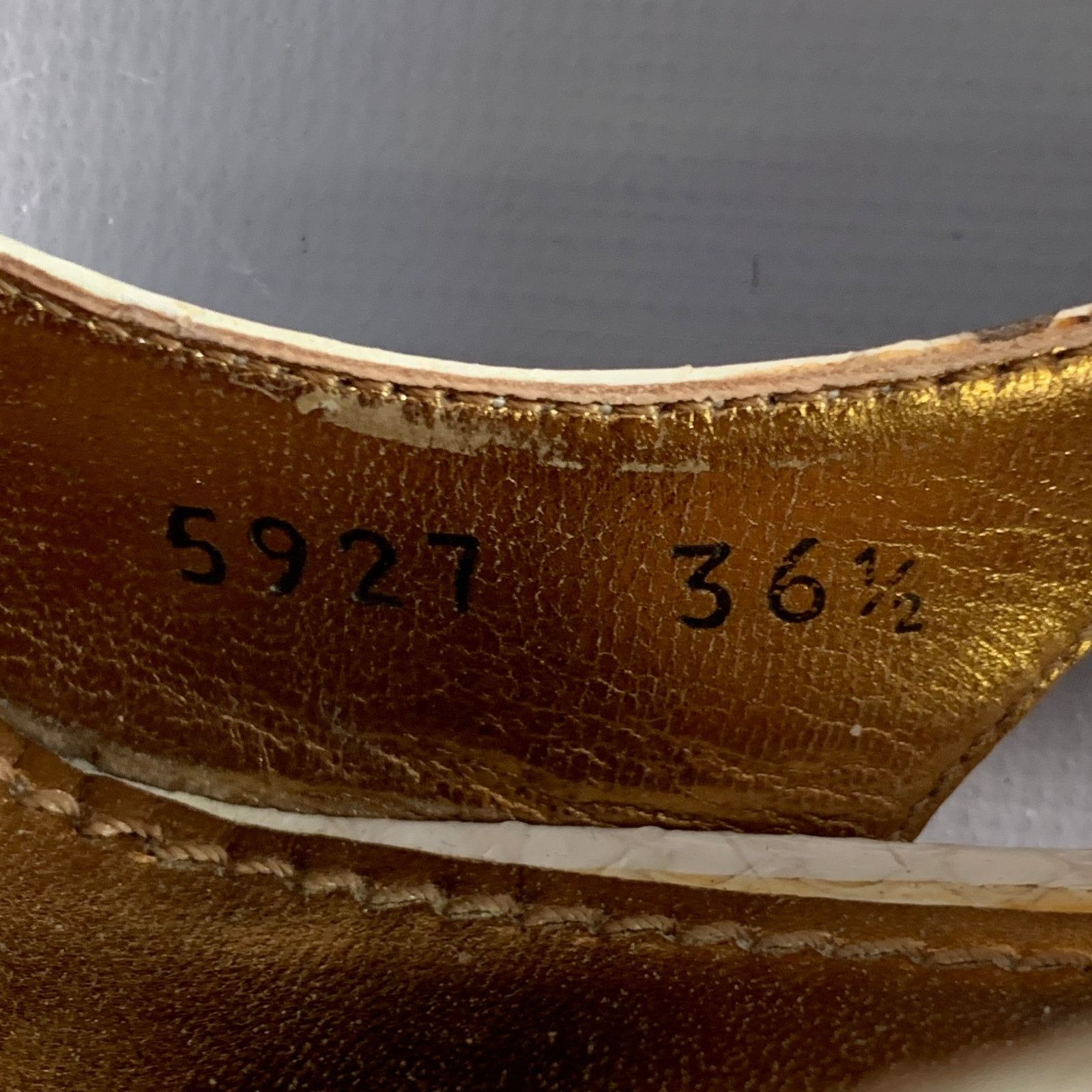 Dolce & Gabbana Size 6.5 Beige Brown Snakeskin Leather Slingback Pumps Size US 6.5 / IT 36.5 - 8 Thumbnail