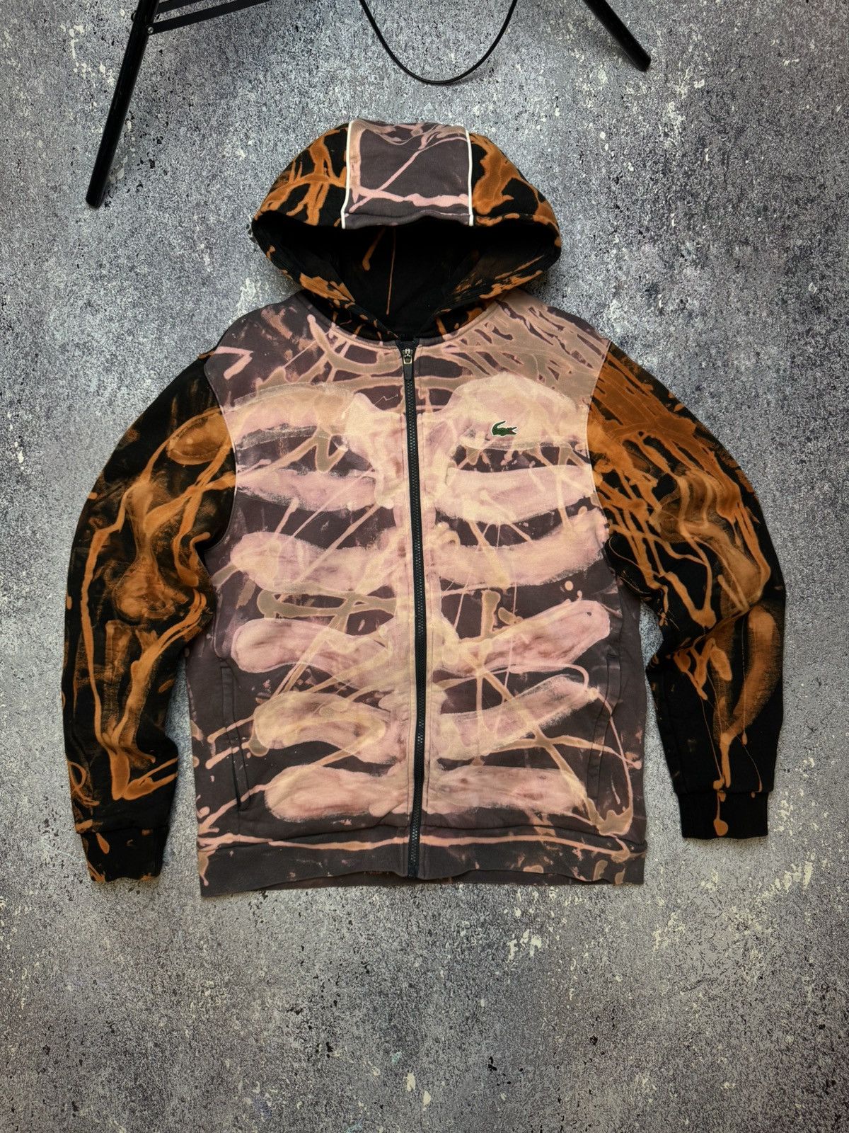 Lacoste CRAZY CUSTOM SKELETON LACOSTE ZIP HOODIE Size US L / EU 52-54 / 3 - 1 Thumbnail