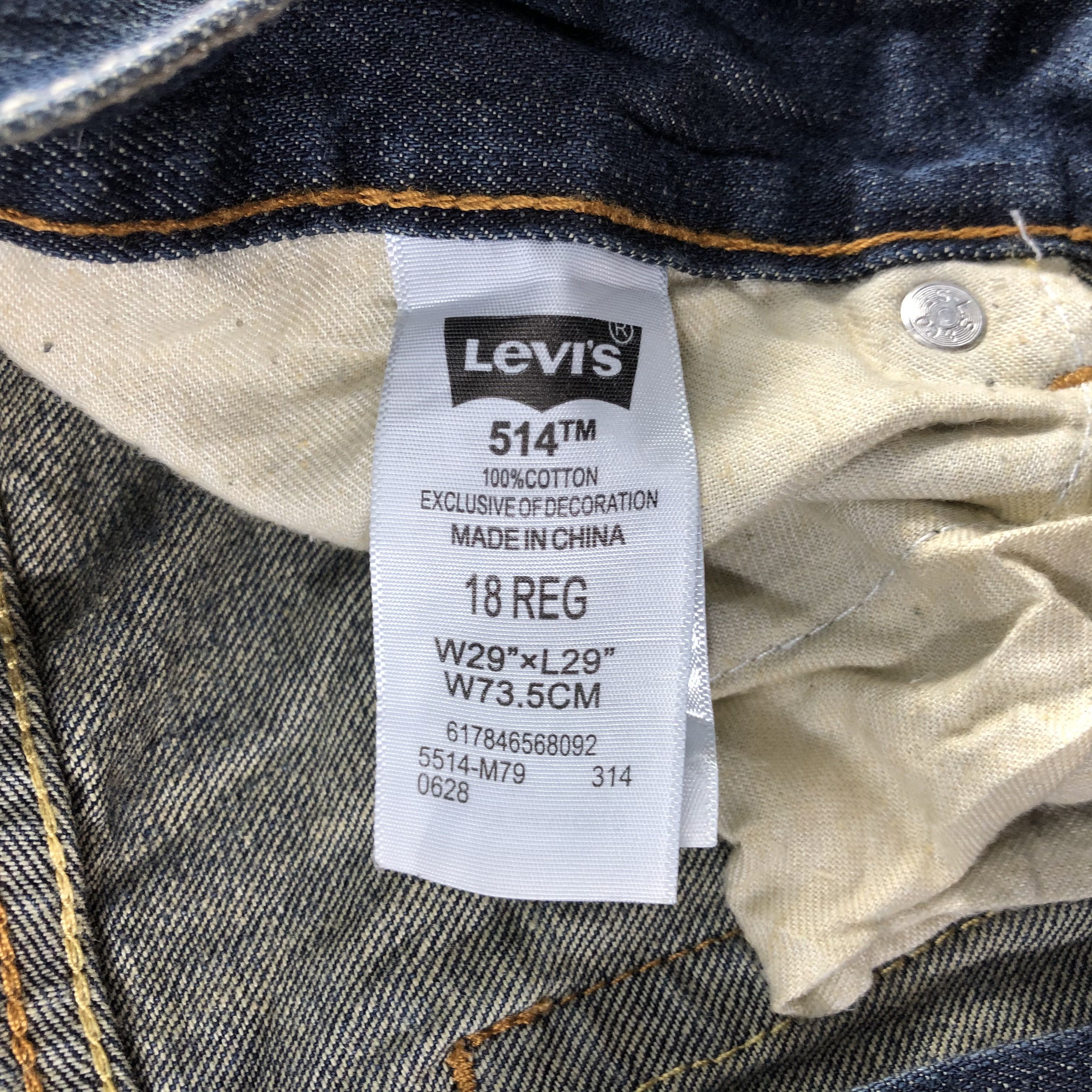 Vintage Blue Wash Levis 514 Jeans-JM3073