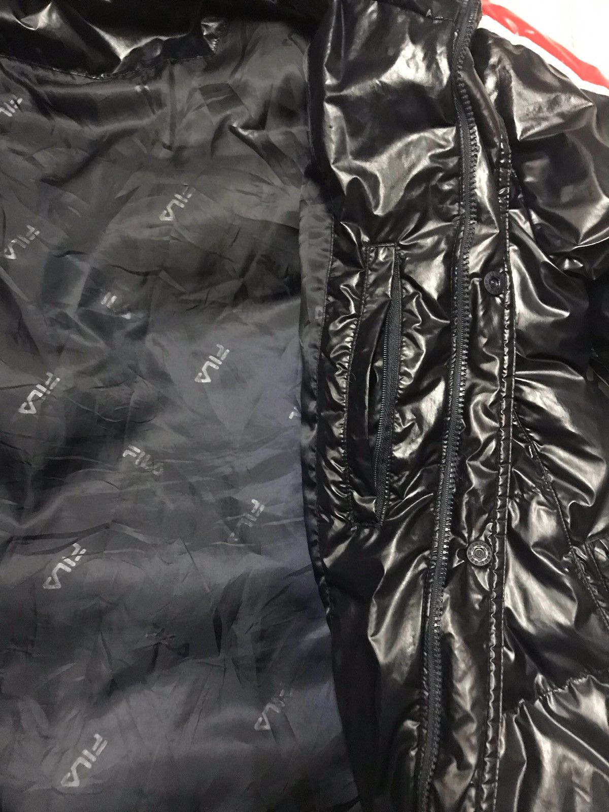 Fila STEAL💥VTG Fila D Italia Down Puffer Shiny Jacket Unisex Size US M / EU 48-50 / 2 - 18 Thumbnail