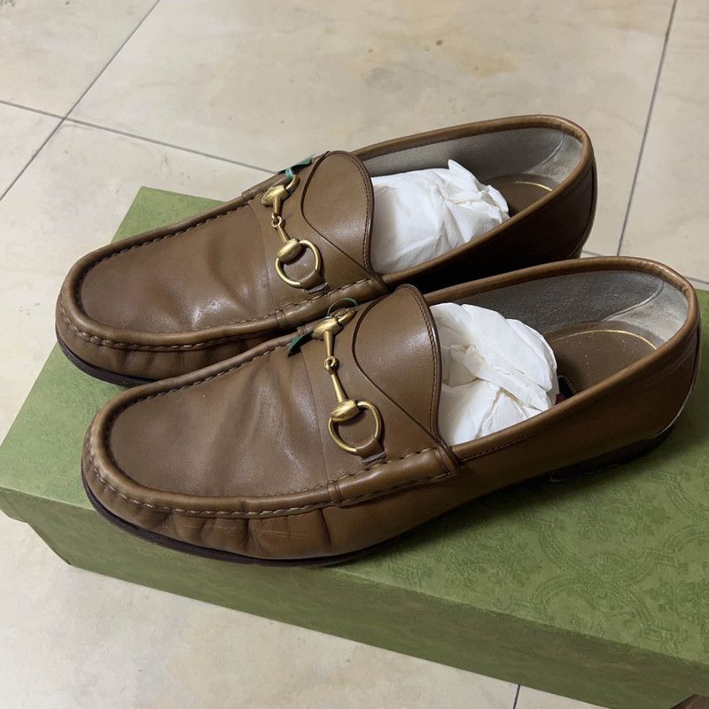 Gucci Gucci Horsebit 1953 Leather Loafers for Men Size US 11 / EU 44 - 1 Thumbnail