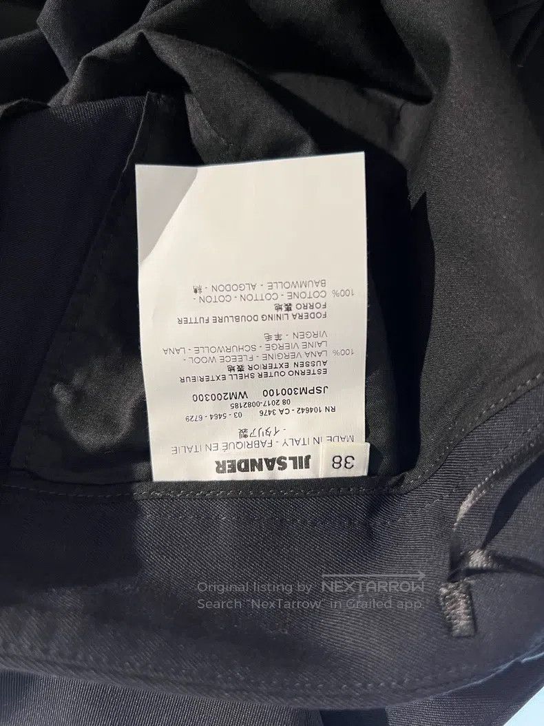 Jil Sander Jil Sander Black Suit Pants Size 37" - 6 Thumbnail