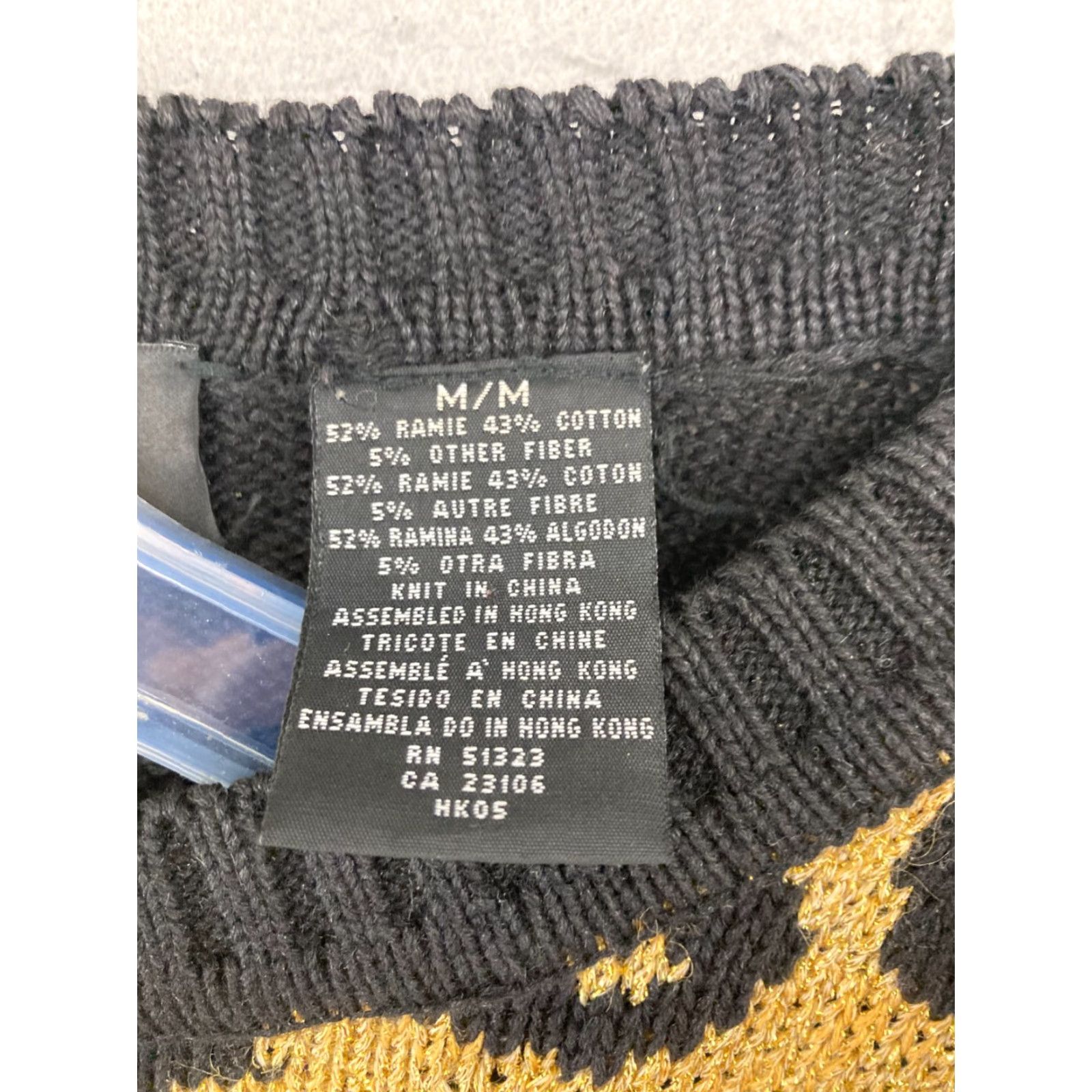 Vintage VINTAGE Chaus Sport Sweater Medium Black Geometric Shoulder Pads 80s 90s Womens Size M / US 6-8 / IT 42-44 - 7 Thumbnail