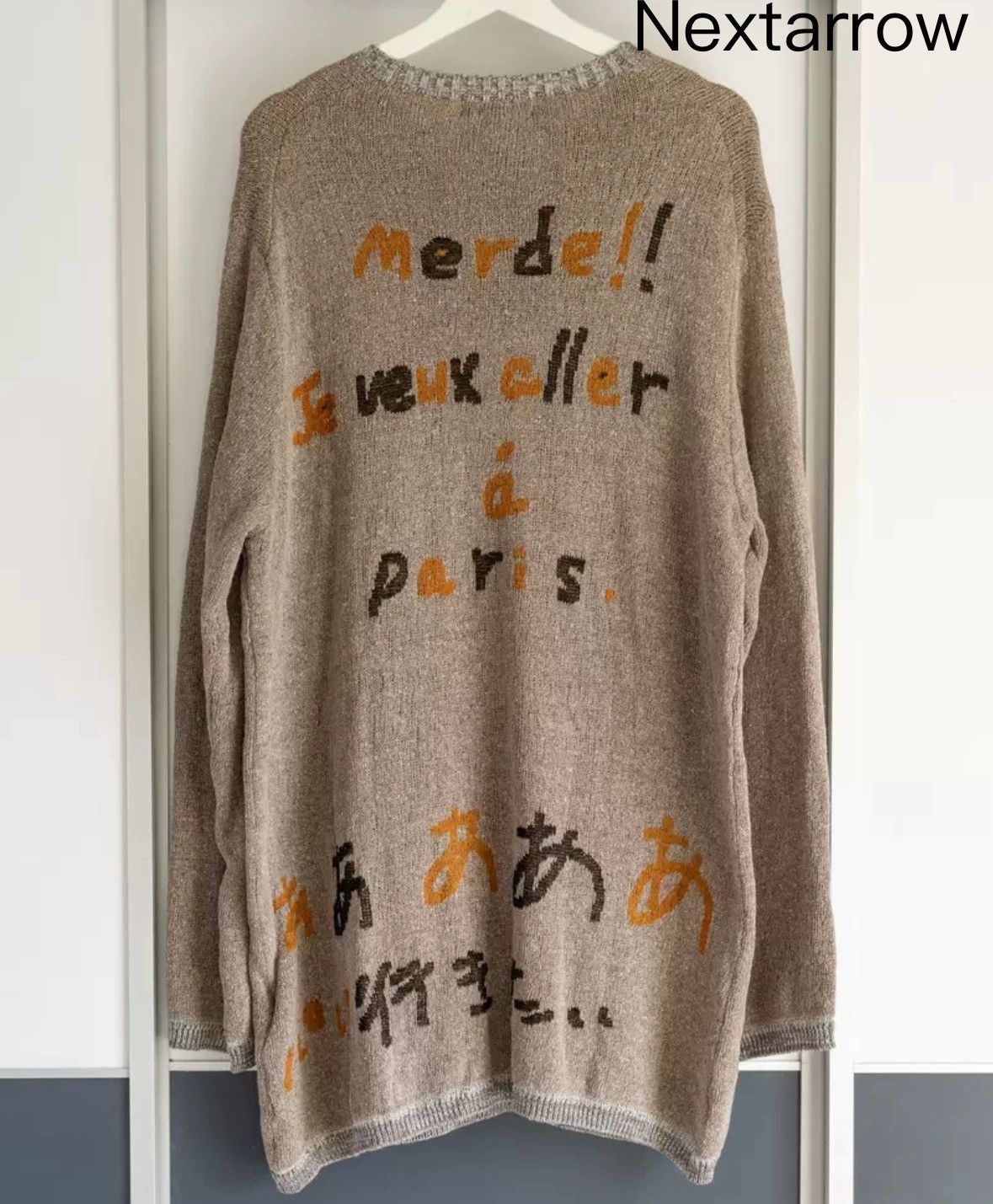 Yohji Yamamoto Yohji Yamamoto 22ss slogan graffiti silk sweater Size US L / EU 52-54 / 3 - 2 Thumbnail
