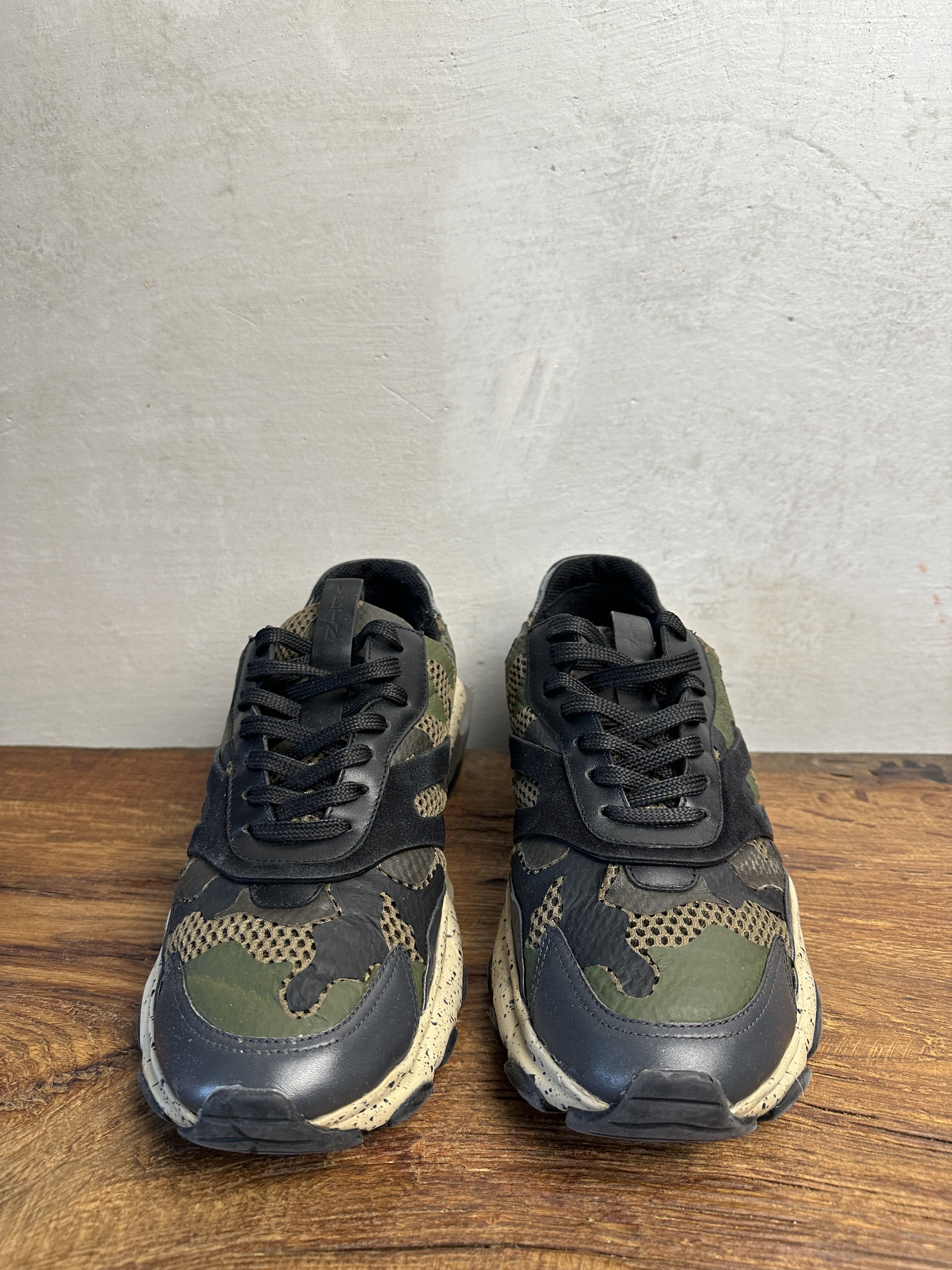 Valentino Valentino Bounce Camo Oversized Runner Green Sneakers Size US 10 / EU 43 - 7 Thumbnail