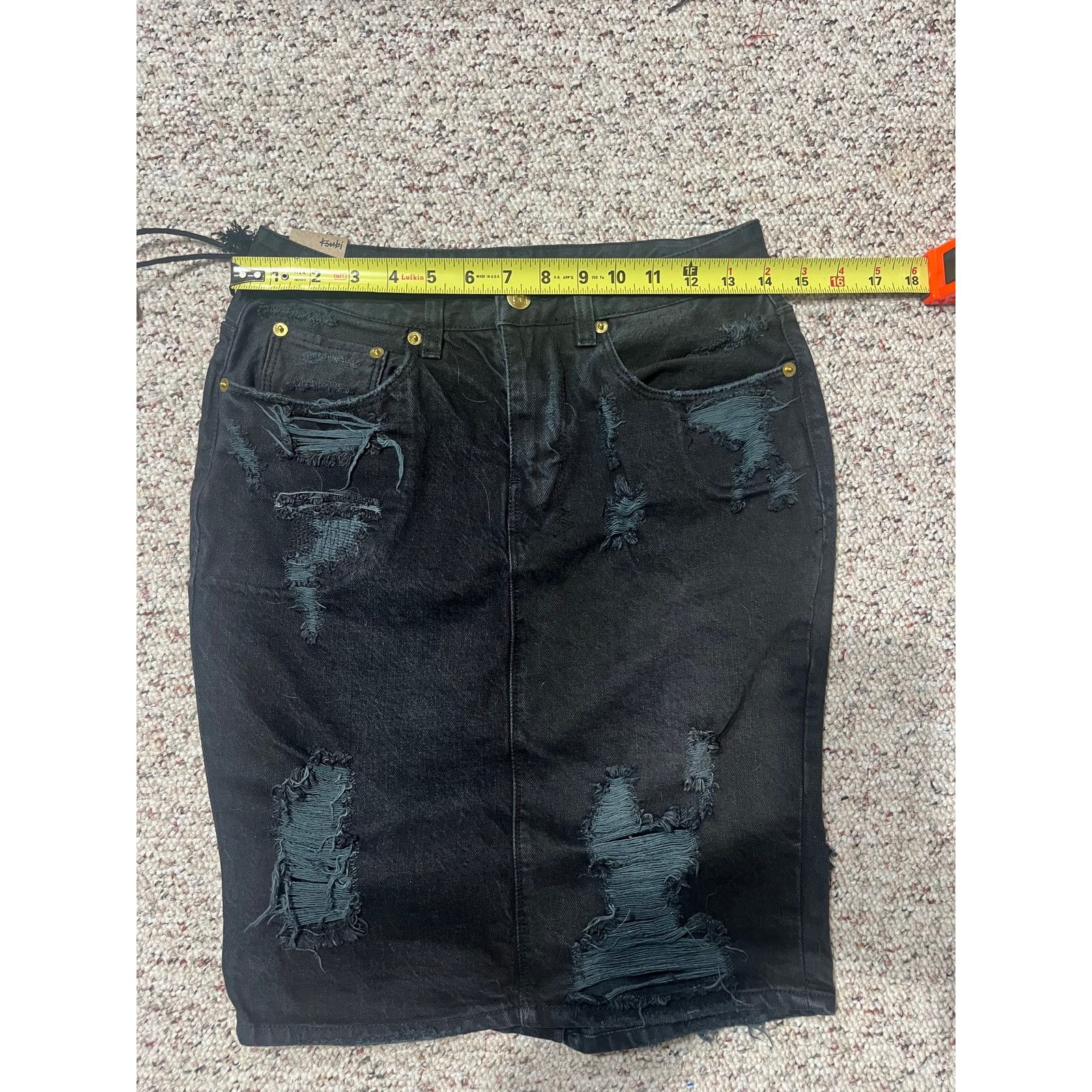 Ksubi Ksubi High Rise Pencil Distressed Denim Skirt Streetwear 6 Size 28" / US 6 / IT 42 - 8 Thumbnail