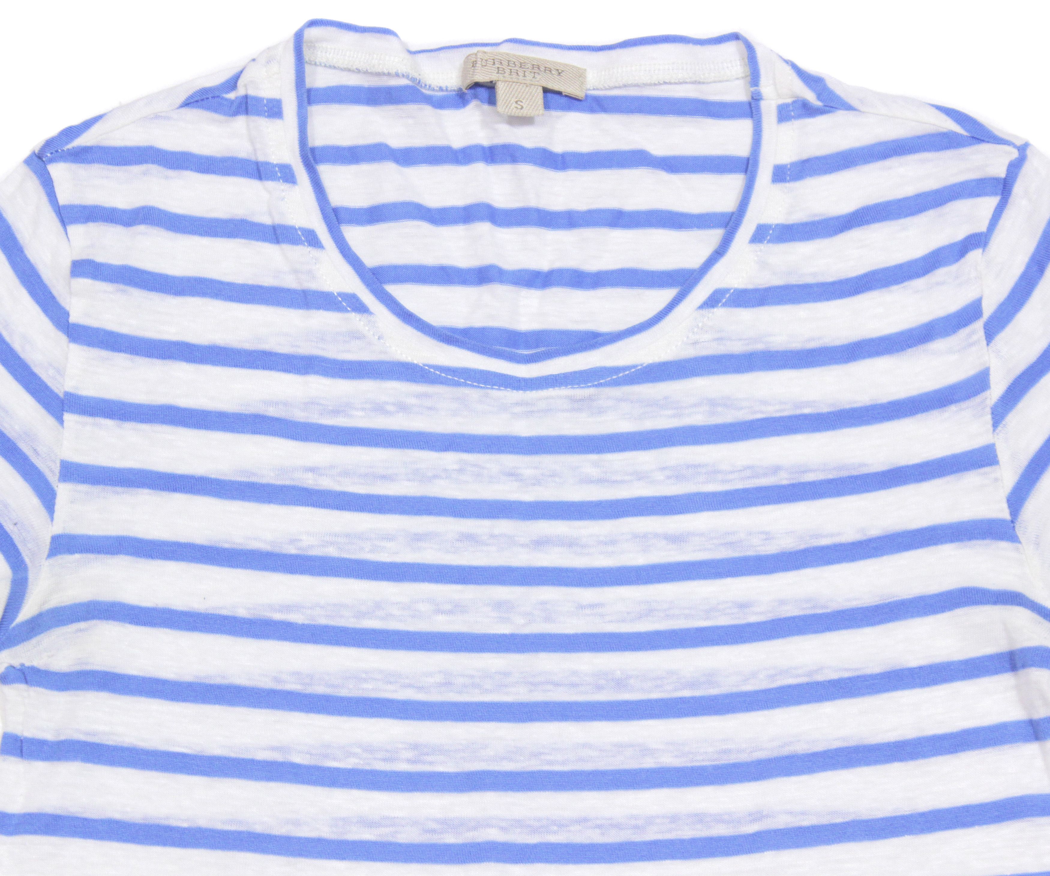 Burberry Brit Logo Striped T-Shirt Size S / US 4 / IT 40 - 5 Thumbnail
