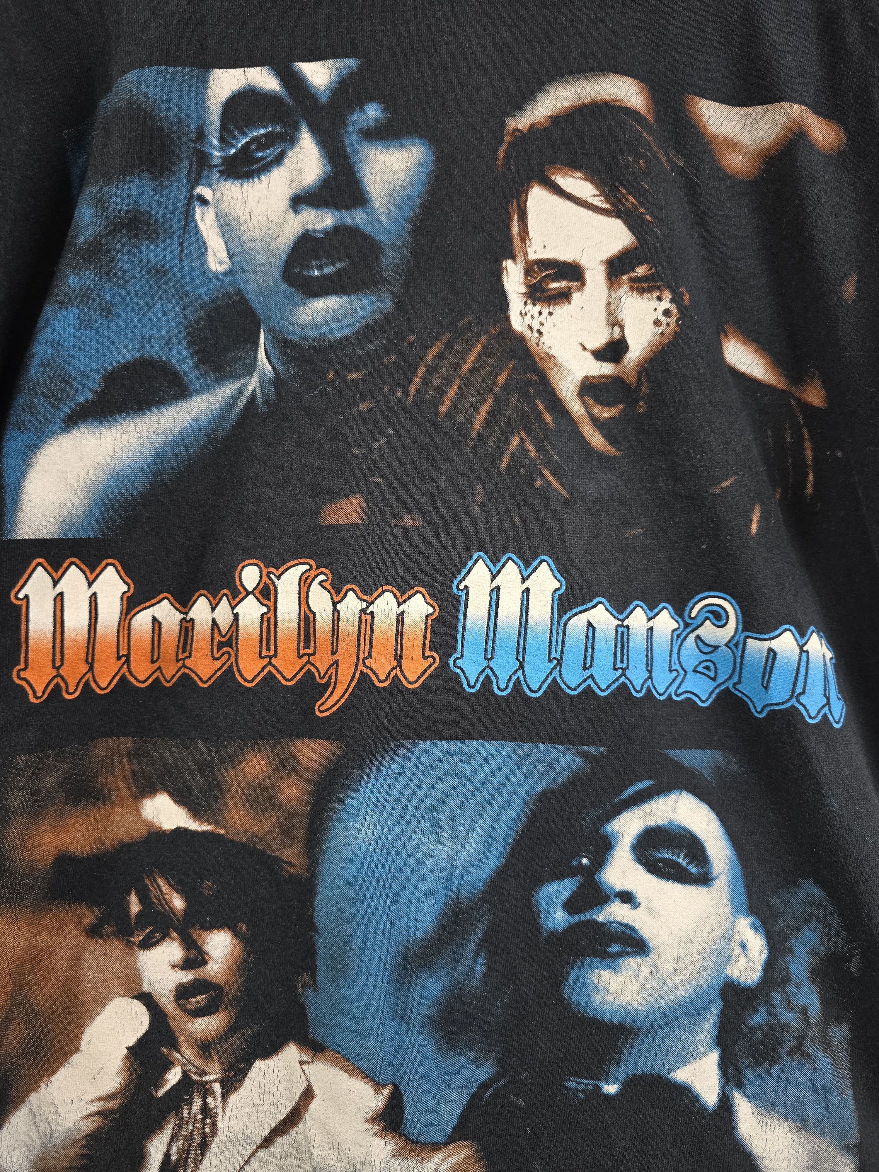 Band Tees × Marilyn Manson × Vintage 2004 Marilyn Manson XL 23" 30" Size US XL / EU 56 / 4 - 3 Thumbnail