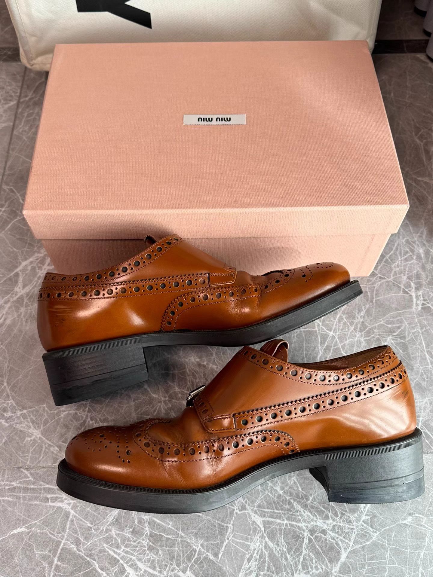 Miu Miu Miu Miu x Church’s Vintage British Oxford Loafers K6 Size US 6 / IT 36 - 6 Thumbnail