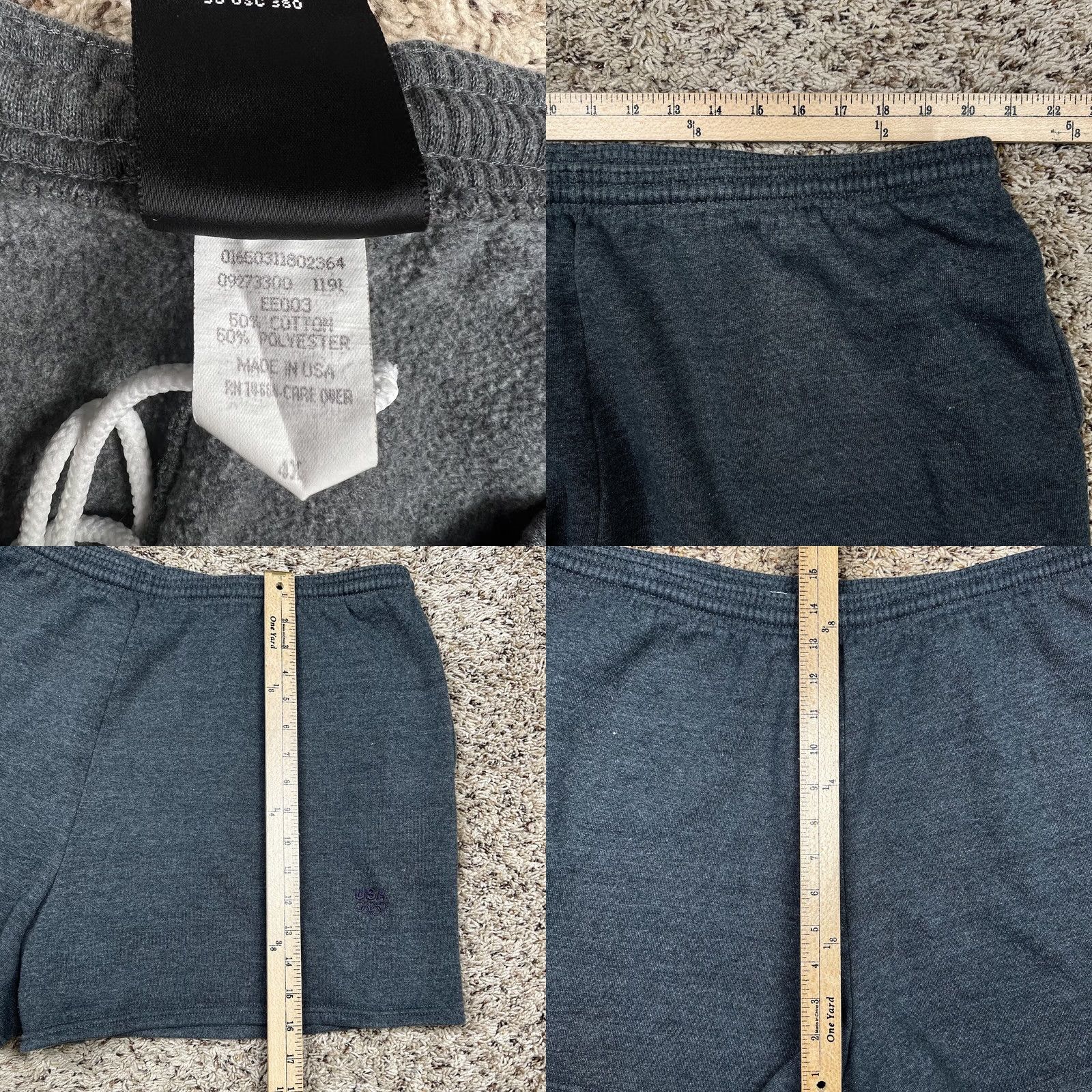 JCPenney VINTAGE JC Penny Olympic Embroidered Athletic Sweat Gym Shorts 4XL Gray Unisex Adults 90s 4XL Shorts Mens Womens Size US 39 - 8 Thumbnail