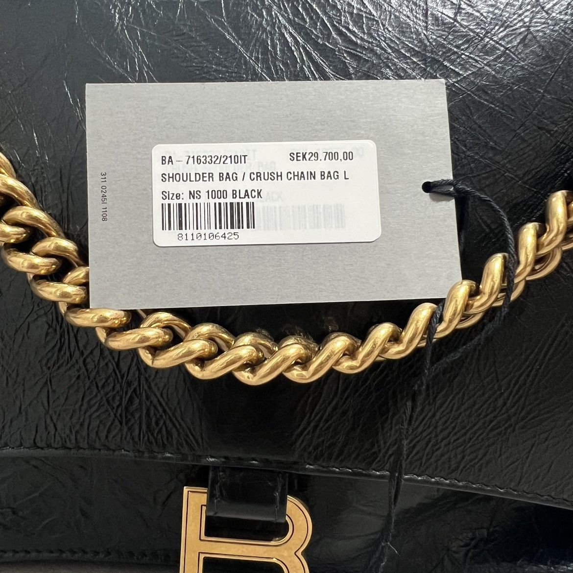 Balenciaga Balenciaga Large Crush Chain Bag Size ONE SIZE - 10 Thumbnail