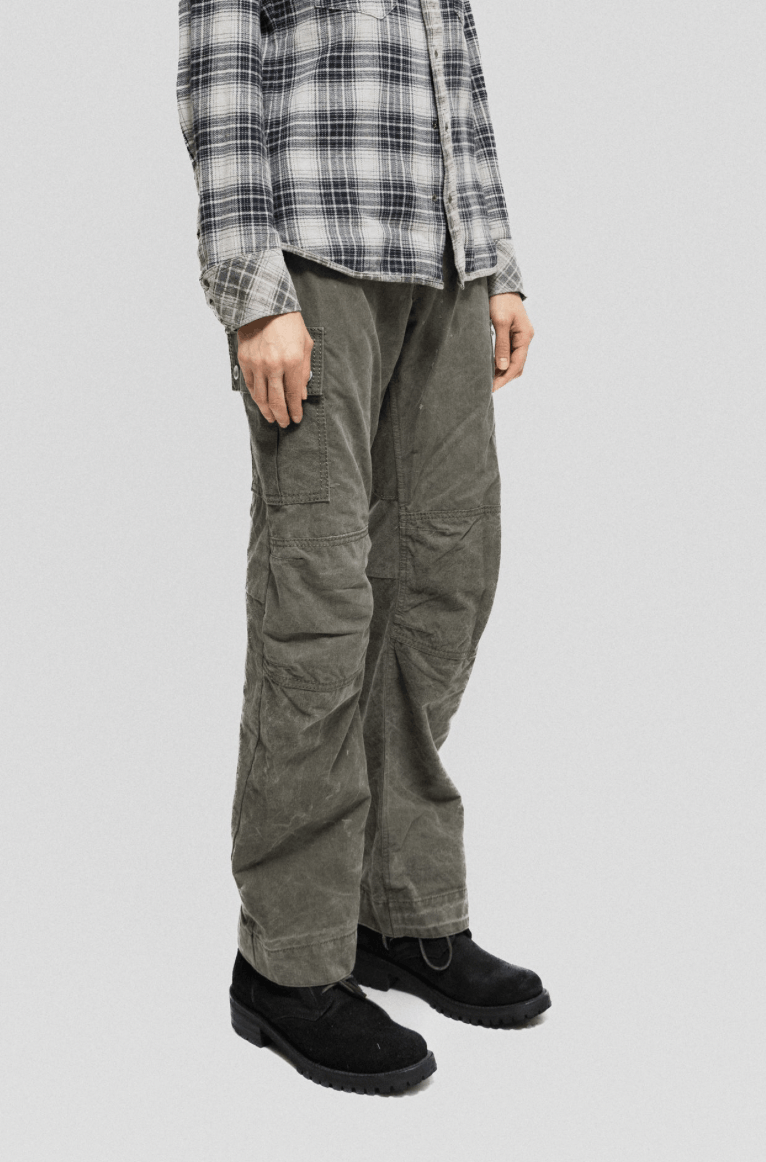 Isamu Katayama Backlash Cargo pants made out of used military tent