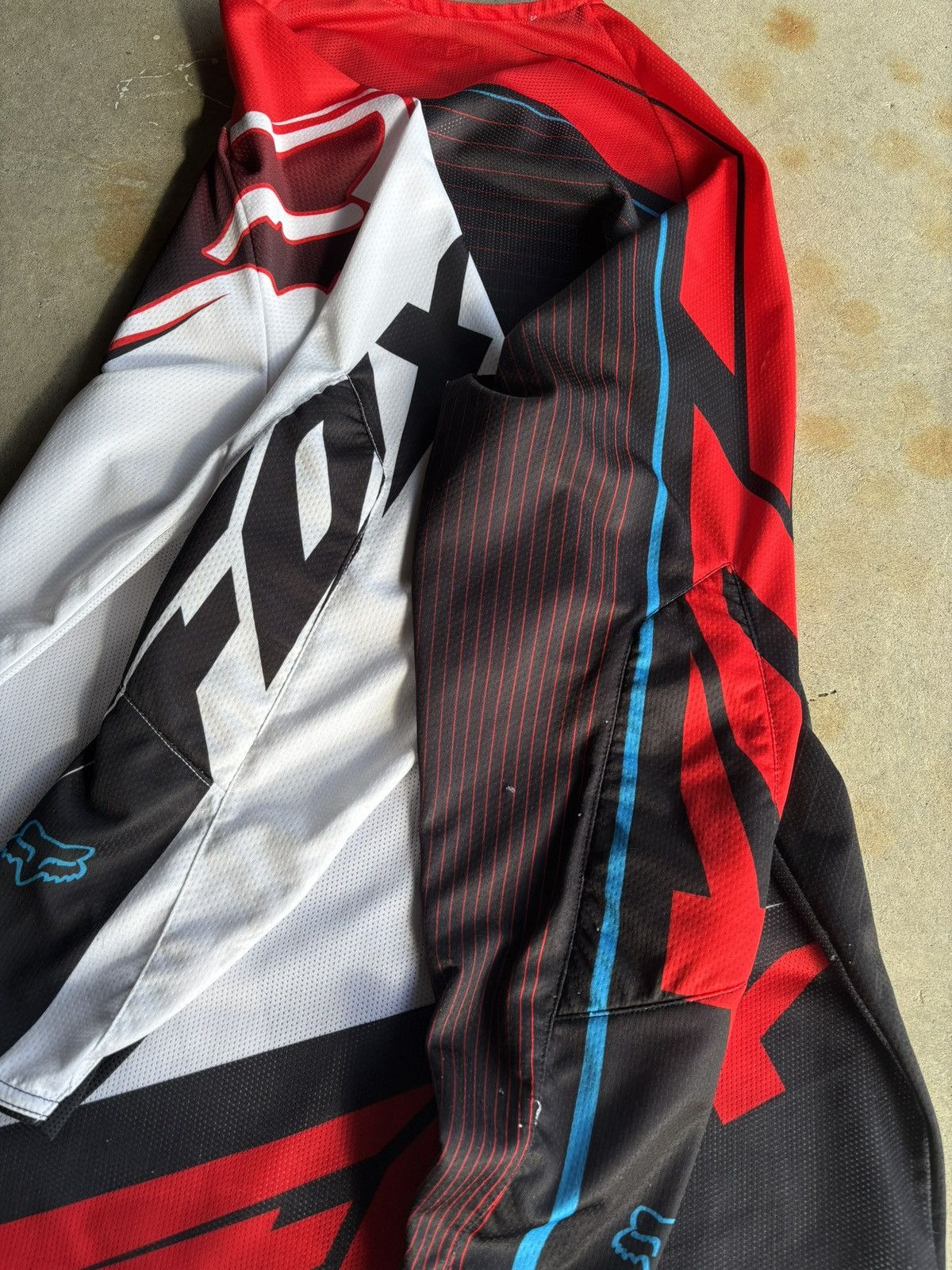 Fox Racing Vintage Fox Racing Tri Tone Motocross Bike Jersey Size US L / EU 52-54 / 3 - 7 Thumbnail