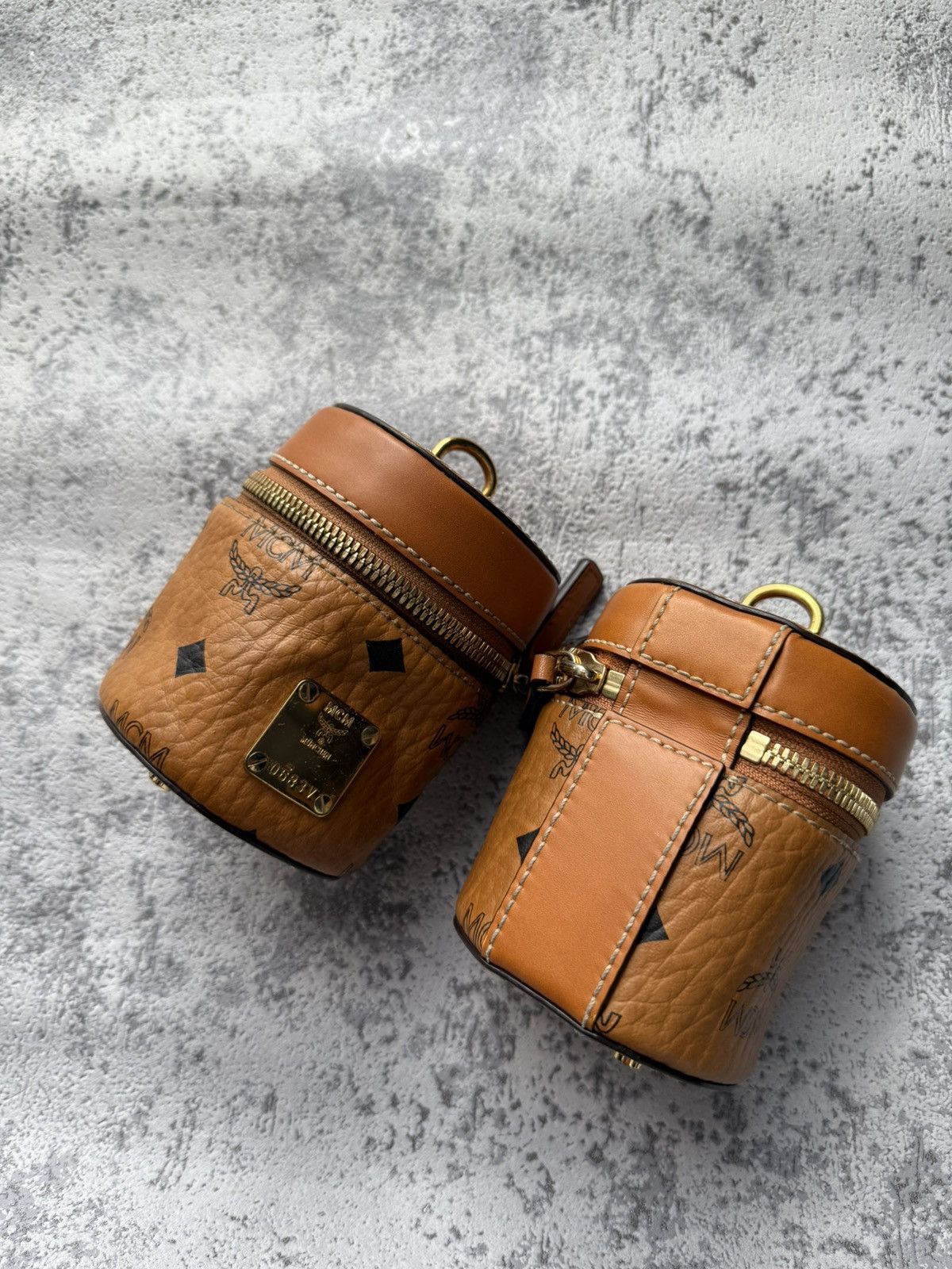 MCM Rare MCM Aren Visetos Vintage Cylinder Bag X2 Size ONE SIZE - 16 Thumbnail