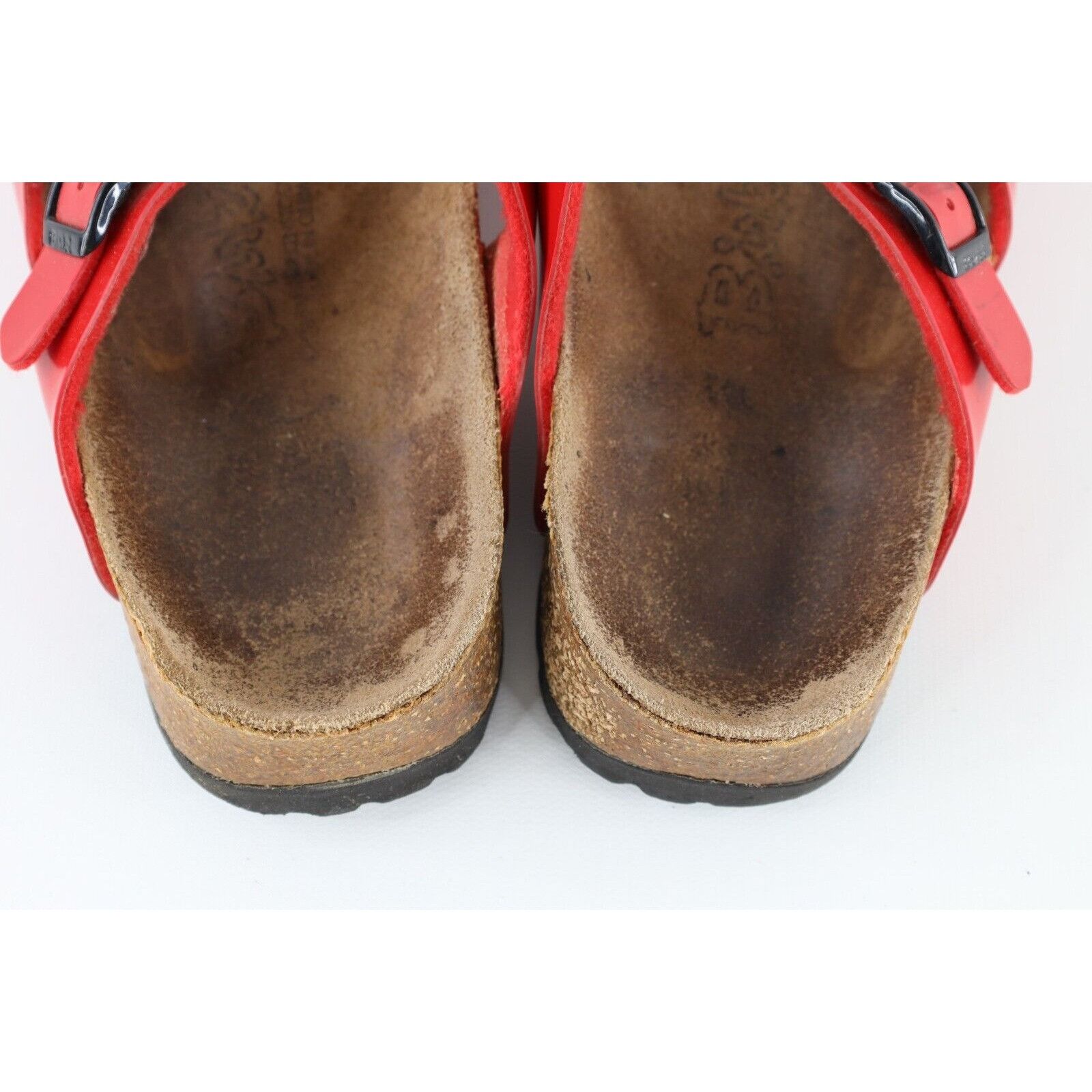 Birkenstock × Vintage Vintage Birkenstock Distressed Patent Leather Buckle Sandals Size US 6 / IT 36 - 6 Thumbnail