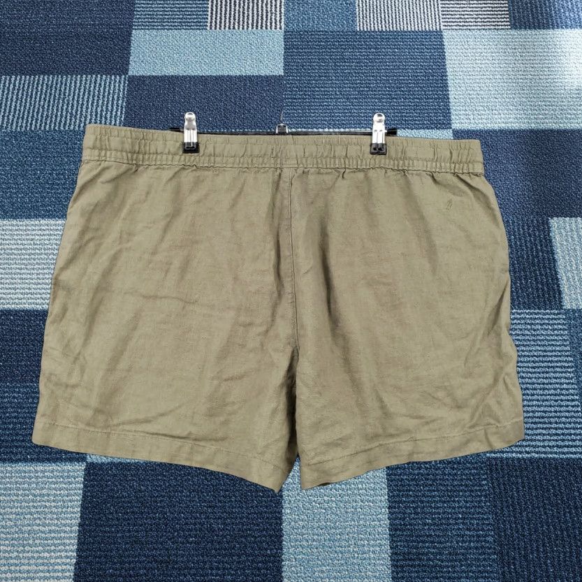 Nautica Nautica Shorts Womens 2XL Green Linen Drawstring Pull On Utility Shorts Size 40" / US 18 - 1 Thumbnail