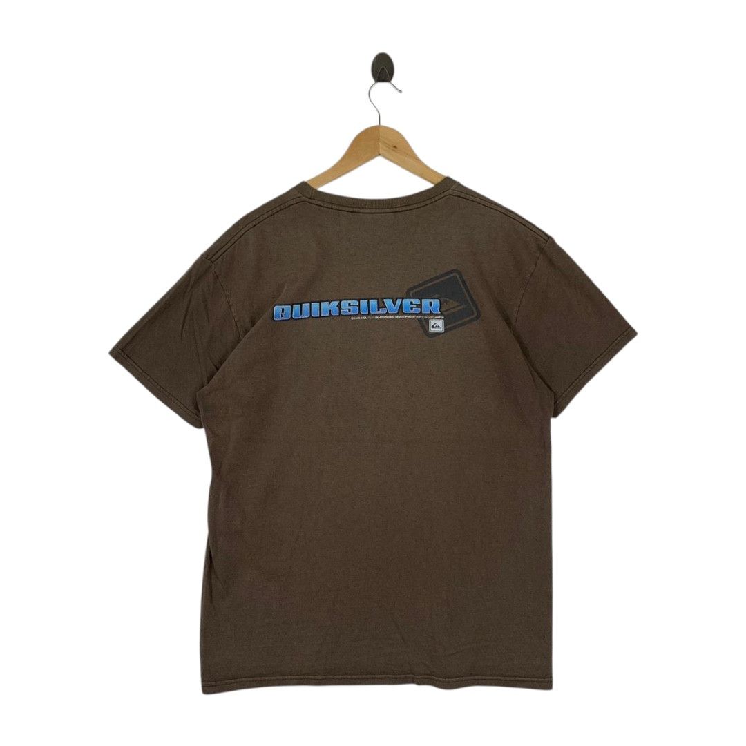 Quiksilver Vintage Quiksilver Graphic Brown Skate Surf Y2K Tee Size US M / EU 48-50 / 2 - 4 Thumbnail