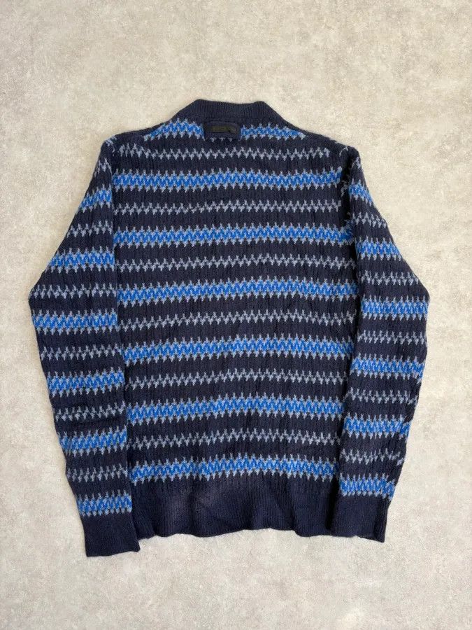 Prada AW2019 Prada Striped Wool Blue Sweater Size US S / EU 44-46 / 1 - 6 Thumbnail