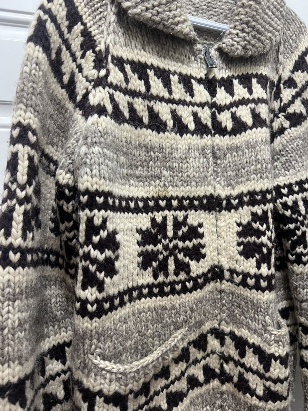 Vintage Vintage Cowichan Knit Sweater 70’s 80’s Rare Size US XL / EU 56 / 4 - 2 Thumbnail