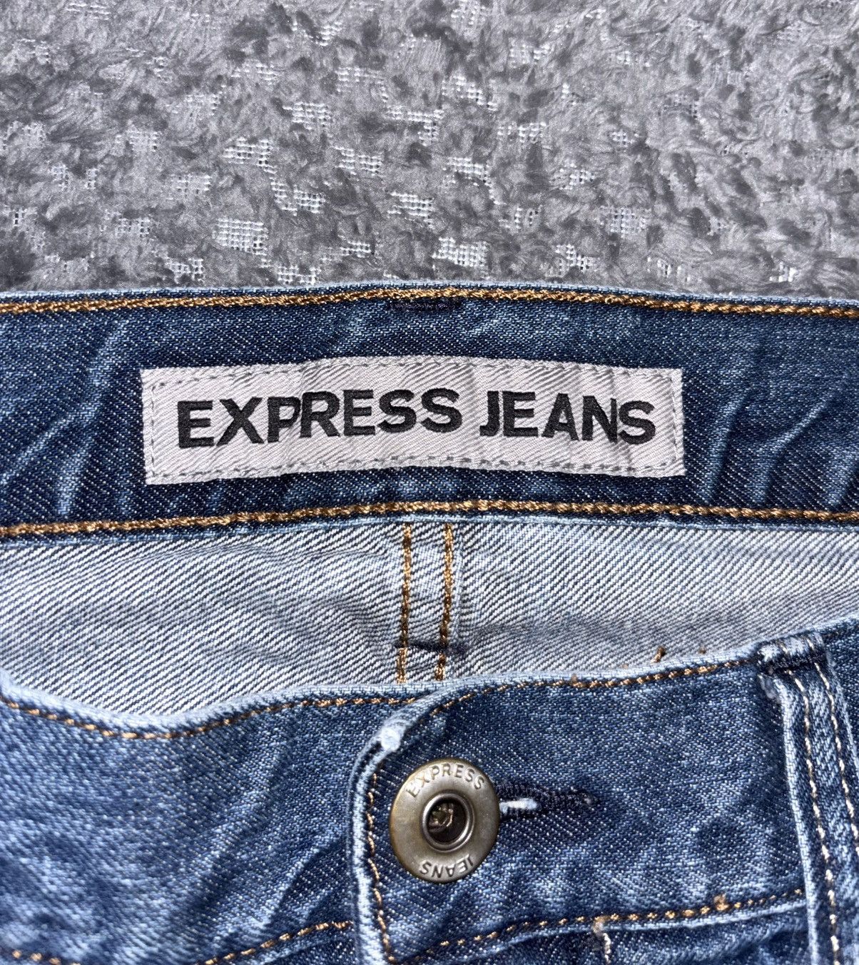 Express Casual fit Blue 36x30 Express Denim Jeans Size US 34 / EU 50 - 4 Thumbnail