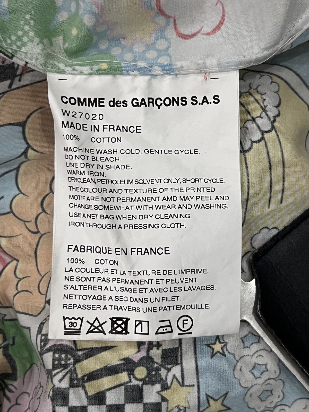 Comme des Garcons SHIRT Comme des Garçons SHIRT Comic Print Patchwork Shirt Size US M / EU 48-50 / 2 - 20 Thumbnail