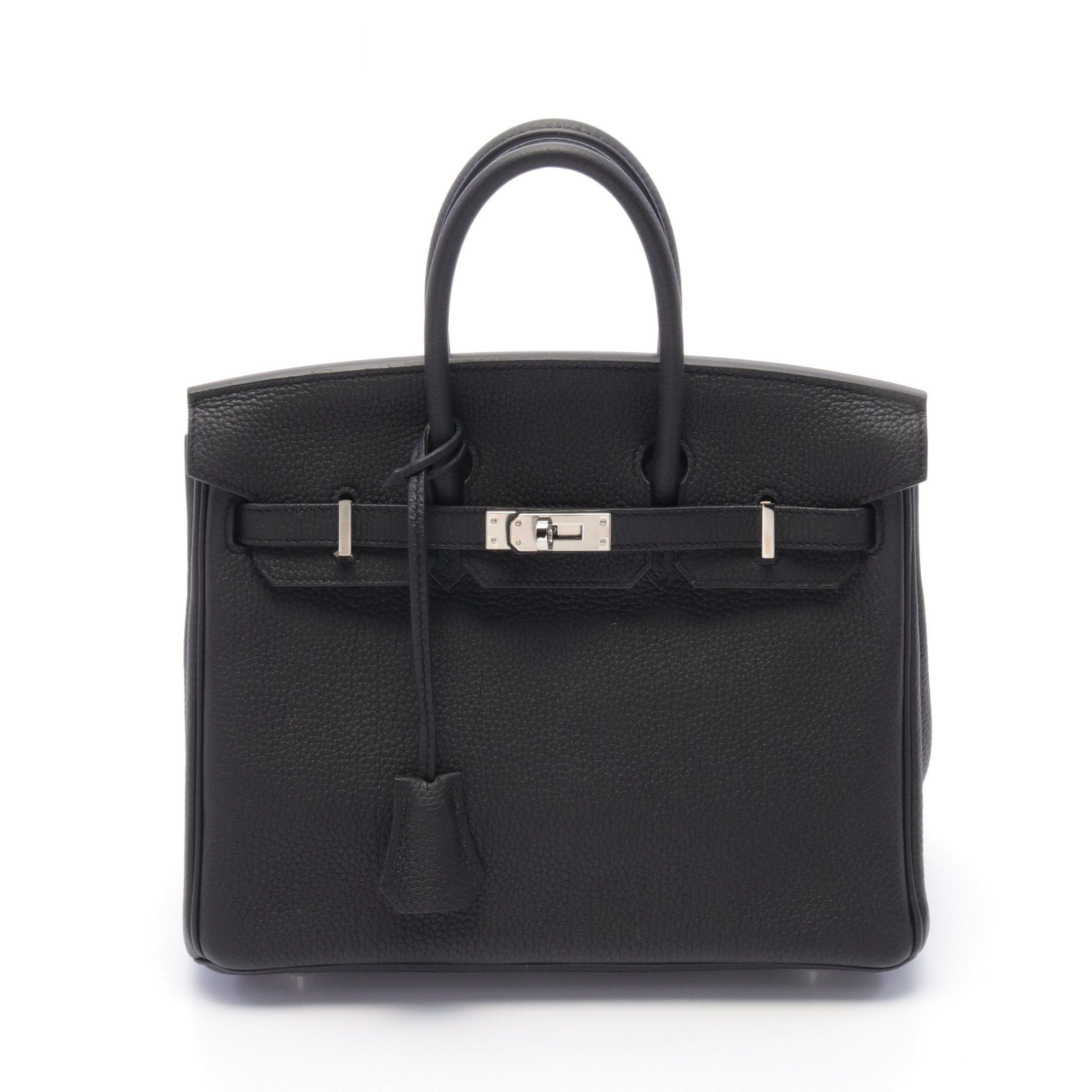 Hermes Hermes Birkin 25 Handbag Togo Black Silver Hardware D Stamp Size ONE SIZE - 1 Thumbnail