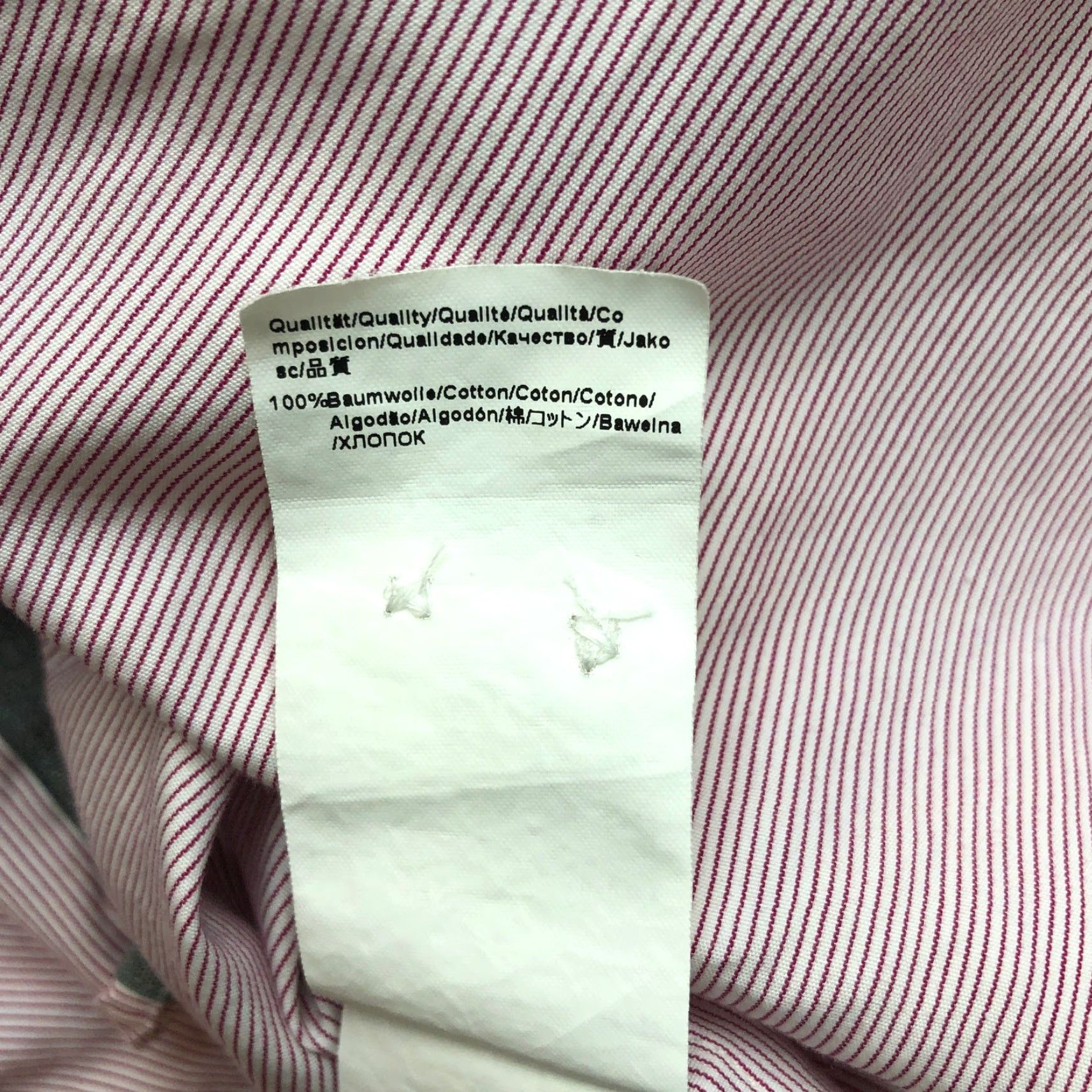 Hugo Boss HUGO BOSS Button-Down Shirt Mens Regular Fit Long Sleeve Pink 39 15.5 Pinstriped M Size US M / EU 48-50 / 2 - 5 Thumbnail