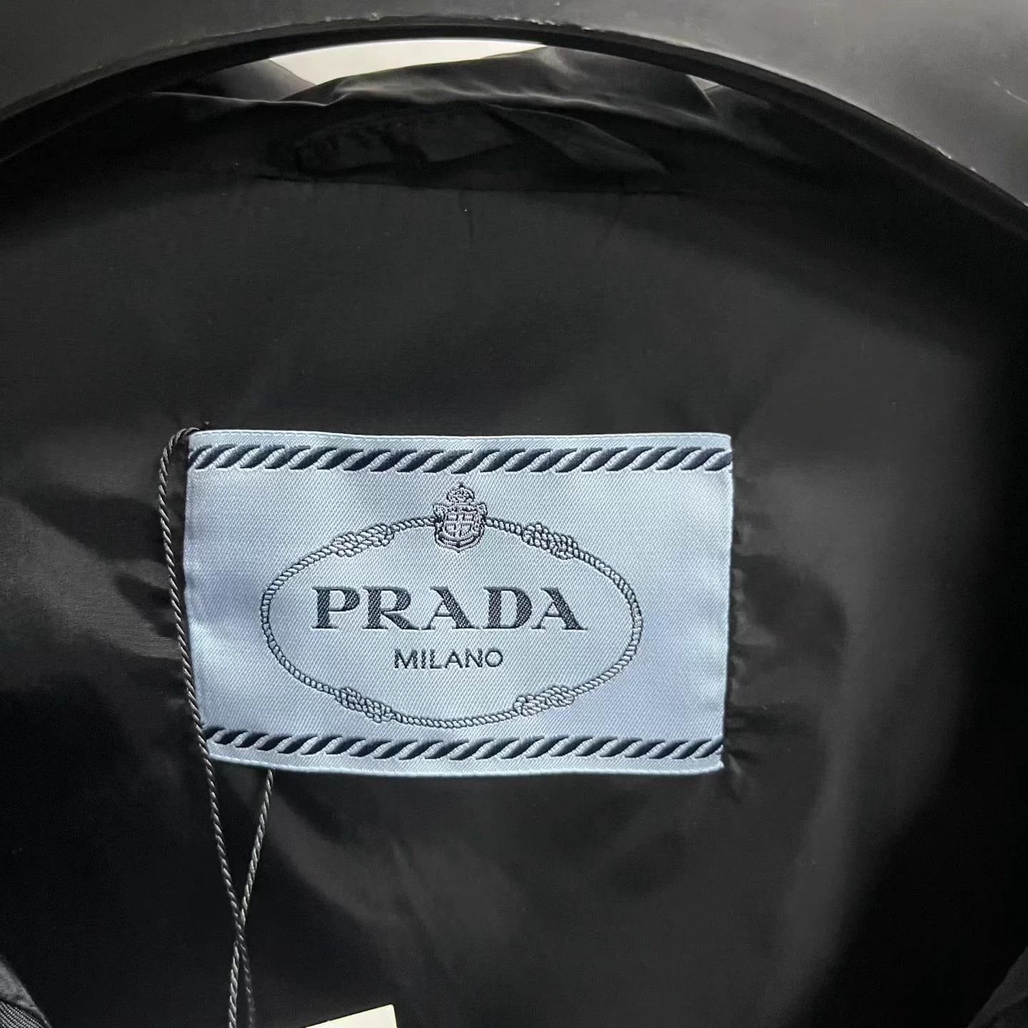 Prada Prada Black Logo Hooded Belted Jacket Size US S / EU 44-46 / 1 - 3 Thumbnail