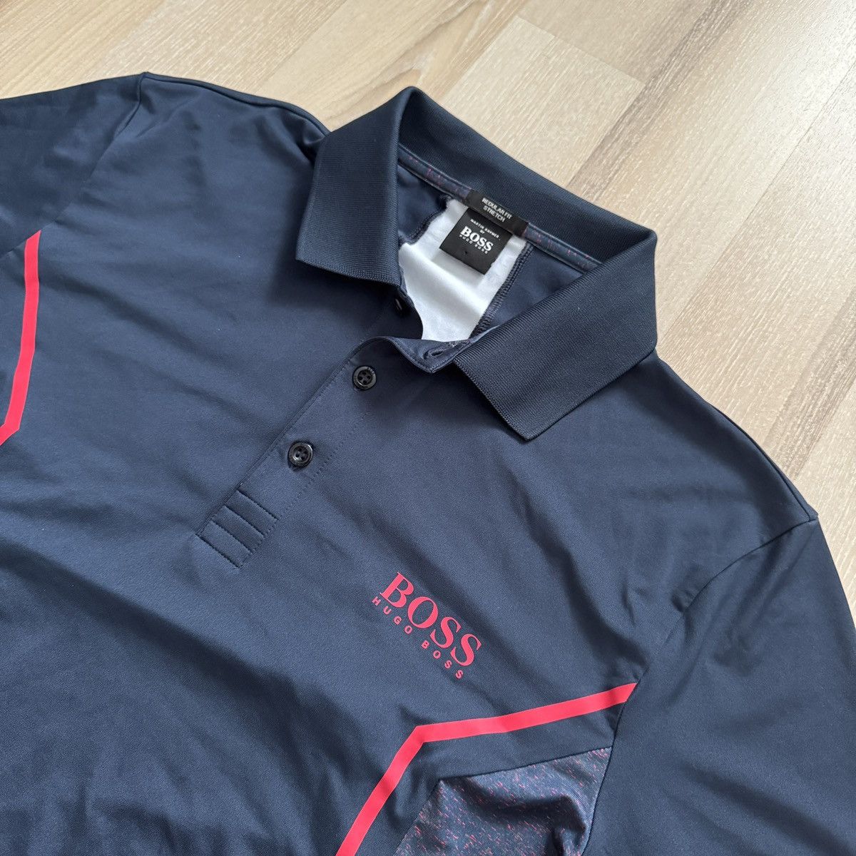 Hugo Boss Hugo Boss x Martin Kaymer Golf Polo Navy/Red — Size L Size US L / EU 52-54 / 3 - 2 Thumbnail