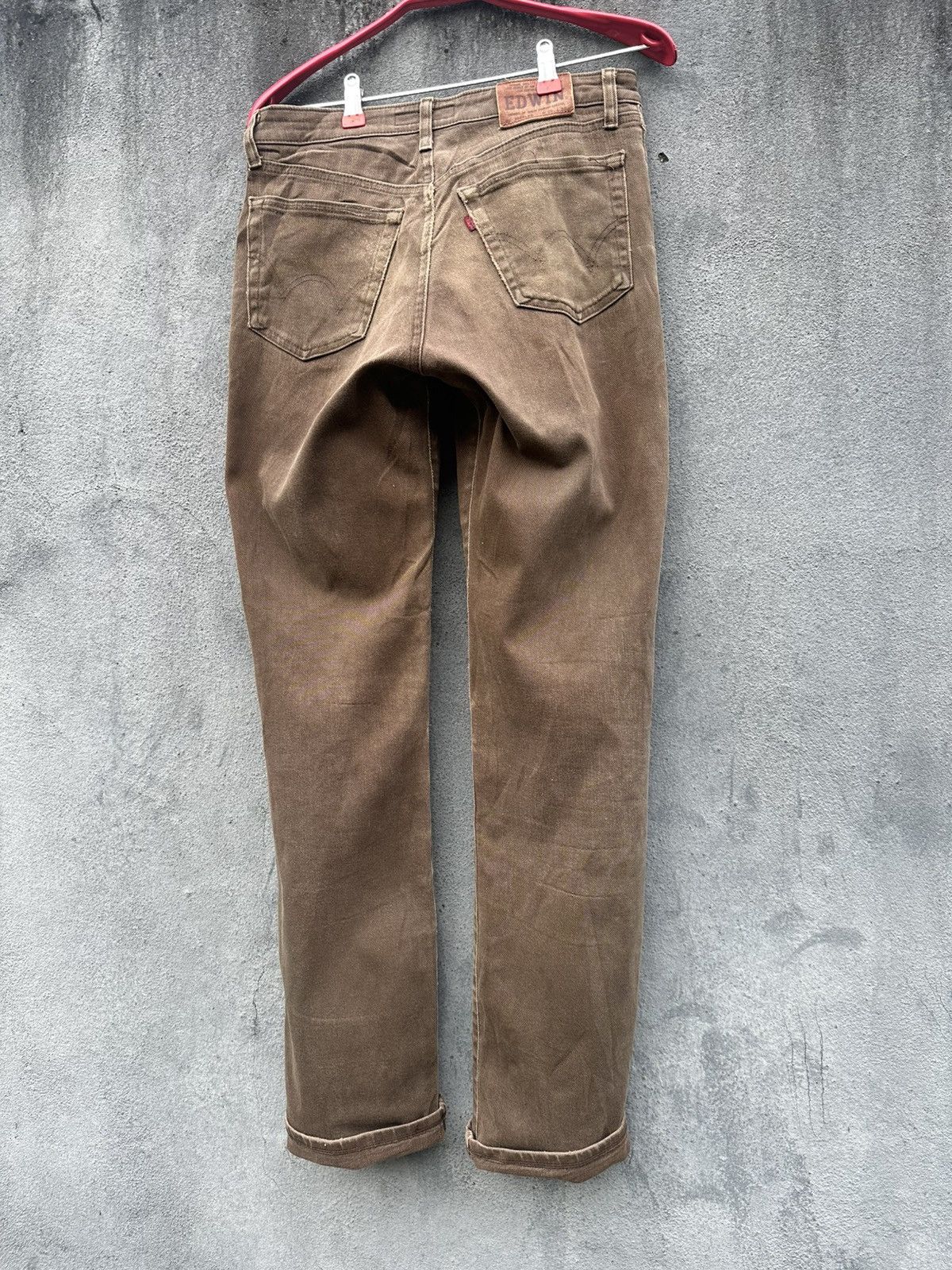 Edwin 👹Vintage Edwin 503 Flex Baggy Brown Jeans Size US 27 - 7 Thumbnail