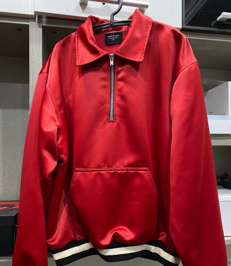 Fear of God Fear of God China Limited Red Varsity Jacket Size US M / EU 48-50 / 2 - 1 Thumbnail