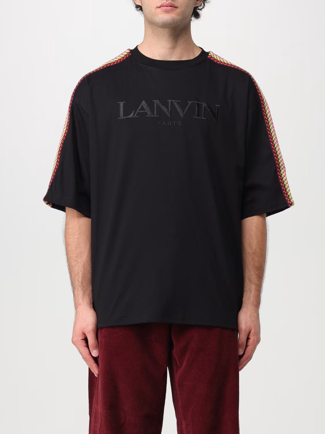 Lanvin o1y0225 Logo Crewneck T-Shirt in Multicolor Size US S / EU 44-46 / 1 - 1 Thumbnail