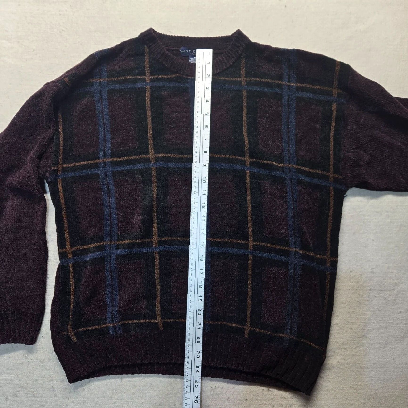 Vintage Ivy Crew Purple Knitted Pullover Sweater Men's Medium Rayon Casual Size US M / EU 48-50 / 2 - 7 Thumbnail