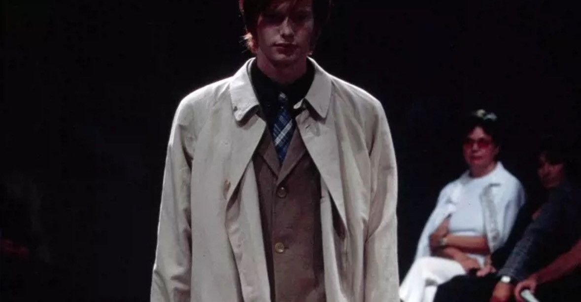 Yohji Yamamoto Yohji Yamamoto 01ss Persimmon Texture Suit 2412-Nextarrow Size US M / EU 48-50 / 2 - 9 Thumbnail