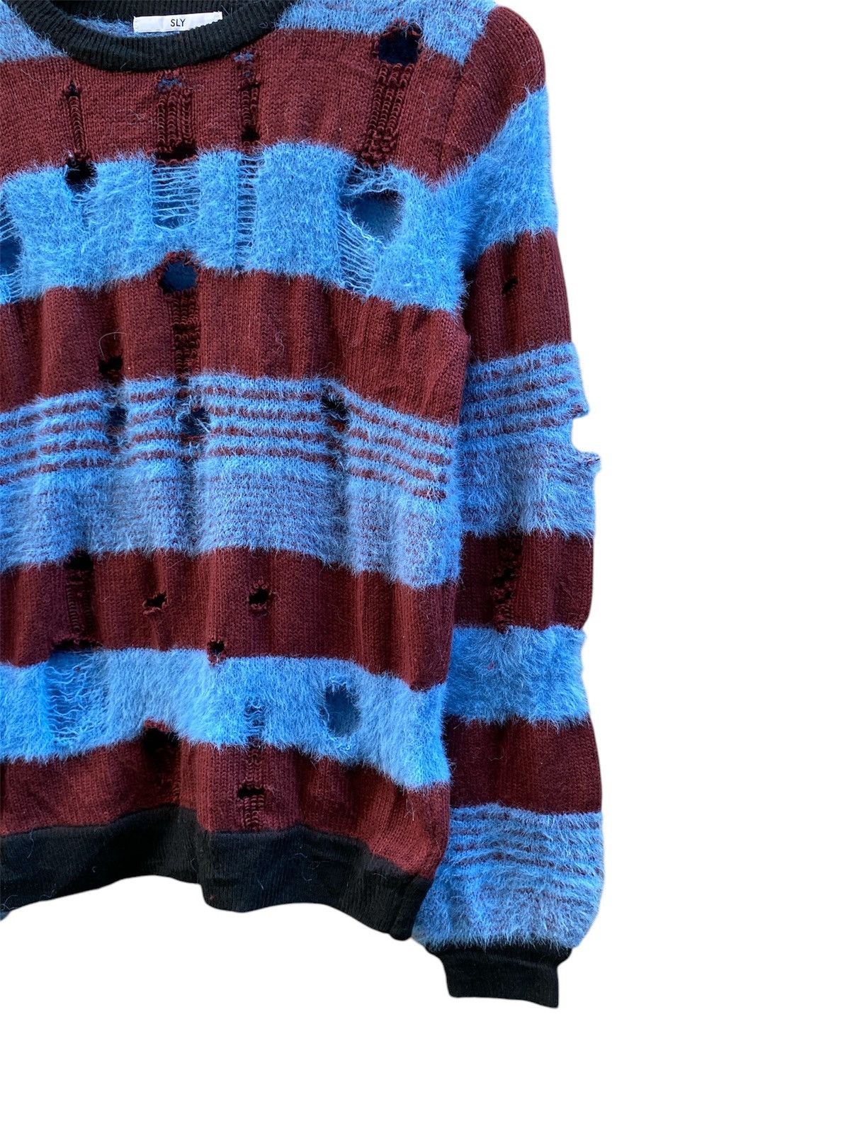 Hysteric Glamour SLY Distressed Grunge Punk Mohair Knitted Sweater Size US M / EU 48-50 / 2 - 4 Thumbnail