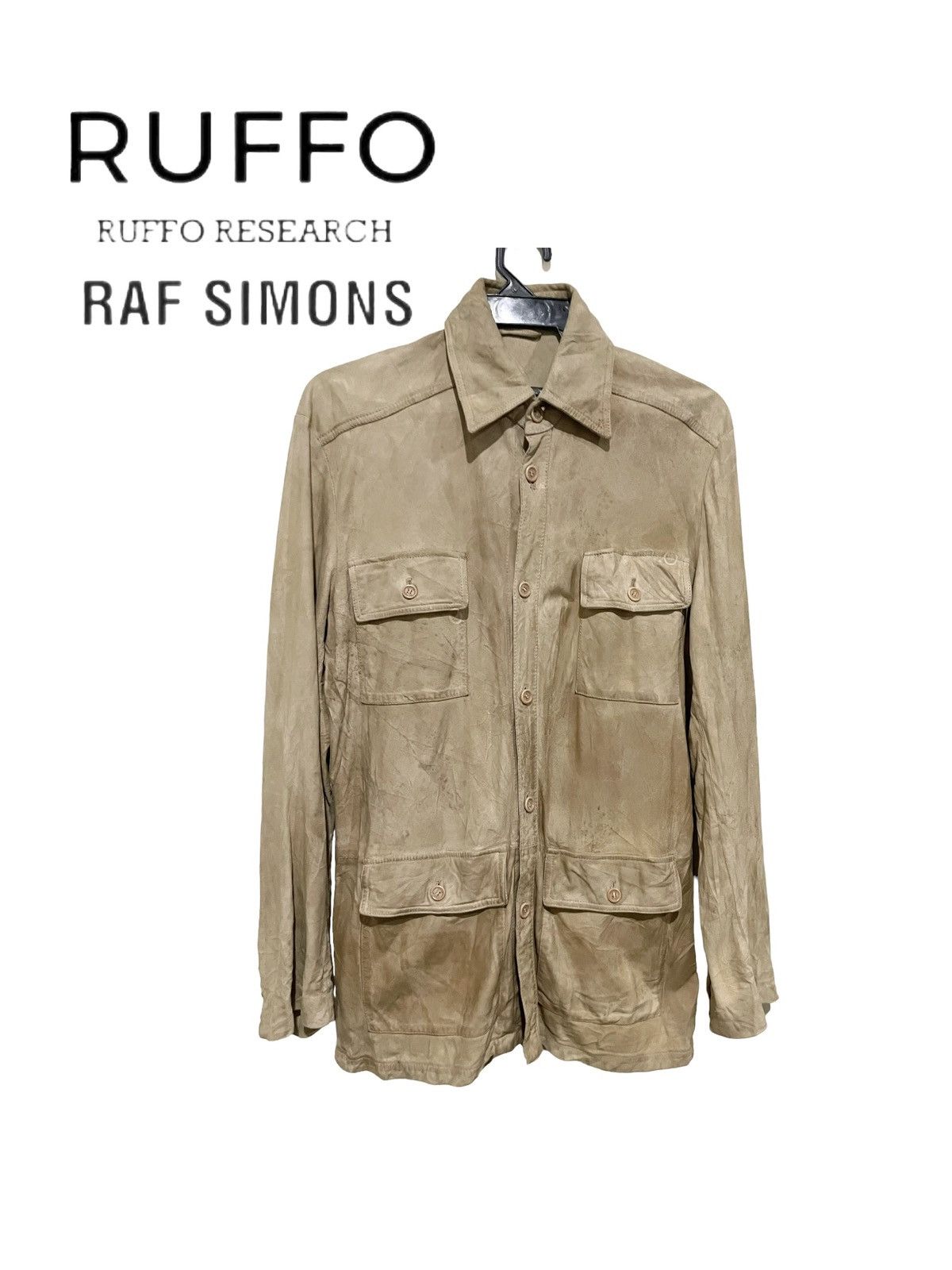 Ruffo Leather Distressed Vintage Style Destroyed Jacket