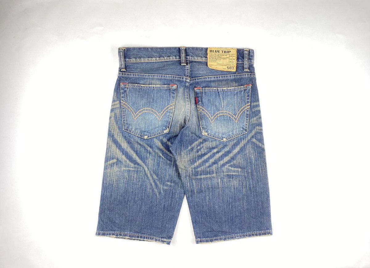 Edwin Edwin Shorts Denim Distressed Model 503 Blue Tripp Size US 32 / EU 48 - 2 Thumbnail