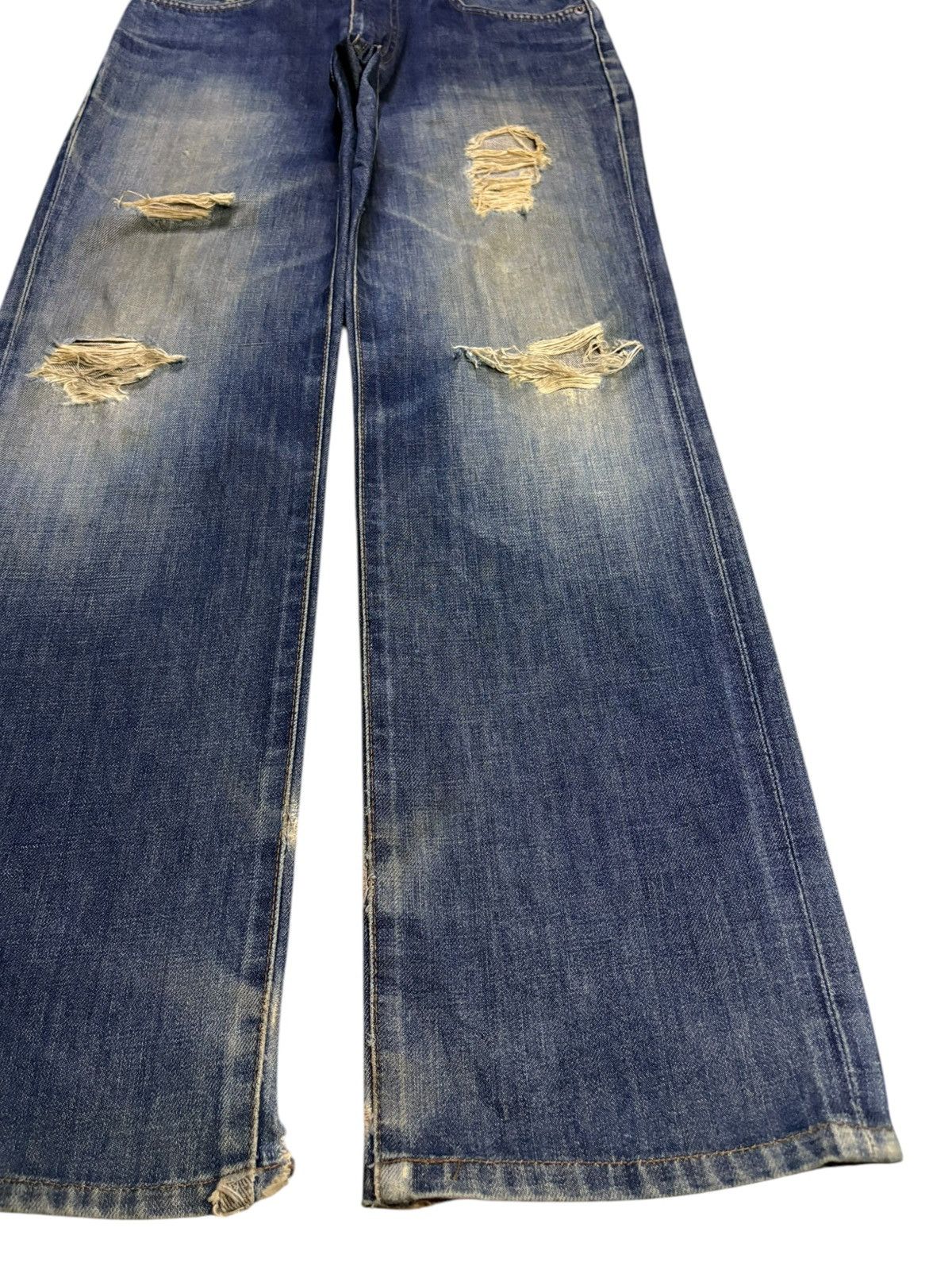 Edwin Vintage Edwin 503 Mud Wash Distressed Loose Jeans Size US 29 - 7 Thumbnail