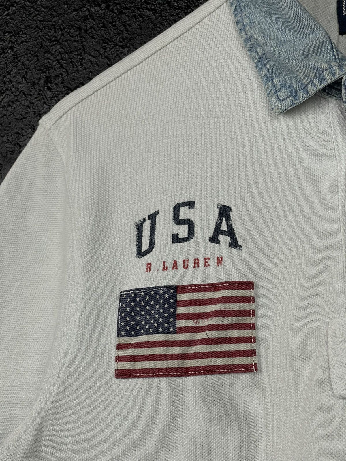Polo Ralph Lauren Polo Ralph Lauren USA Flag Logo Polo T-Shirt Men’s Size M Size US M / EU 48-50 / 2 - 8 Thumbnail