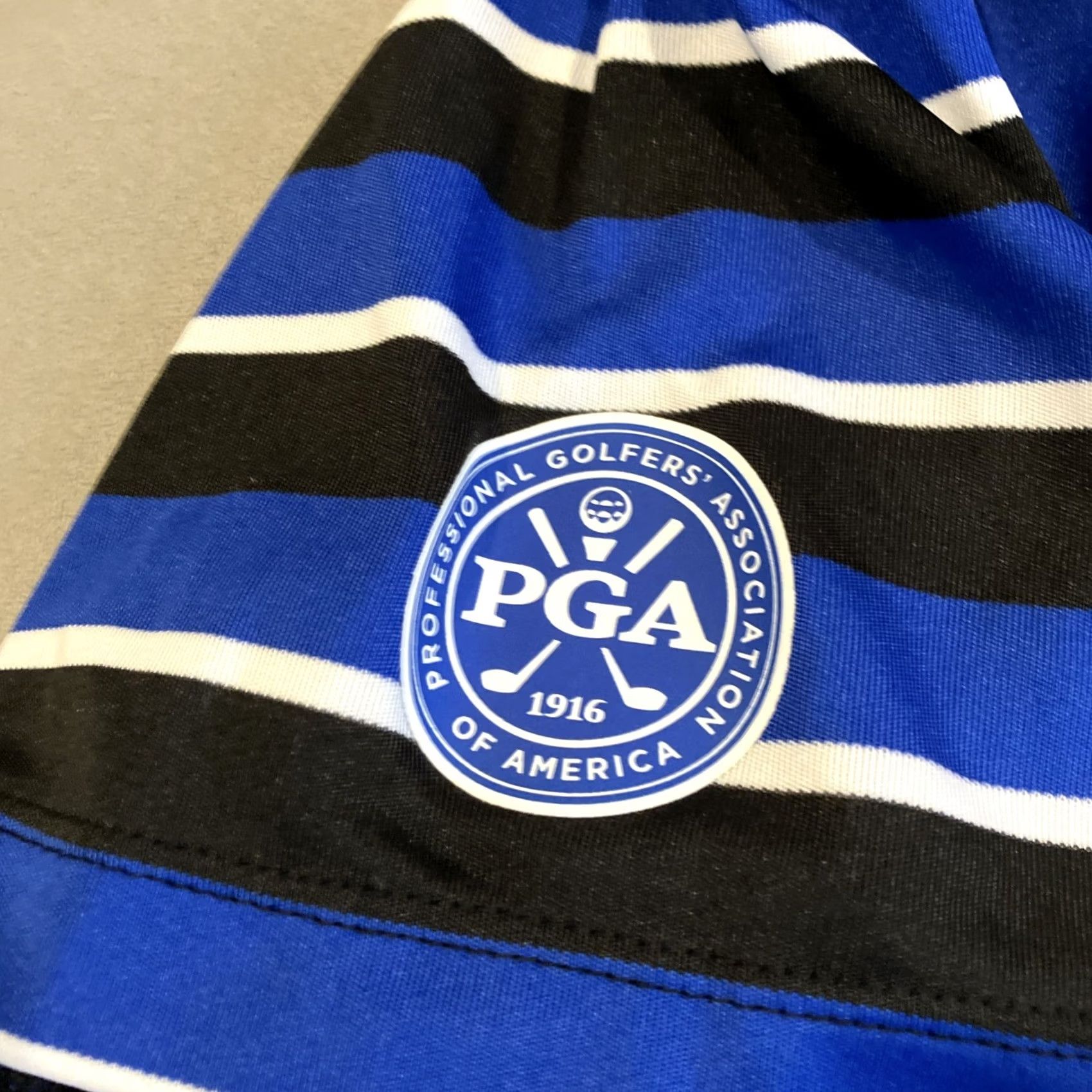 Ralph Lauren Ralph Lauren Polo Golf Blue Striped Golf Polo XXL 2019 PGA Bethpage Black Awesome Size US XXL / EU 58 / 5 - 3 Thumbnail