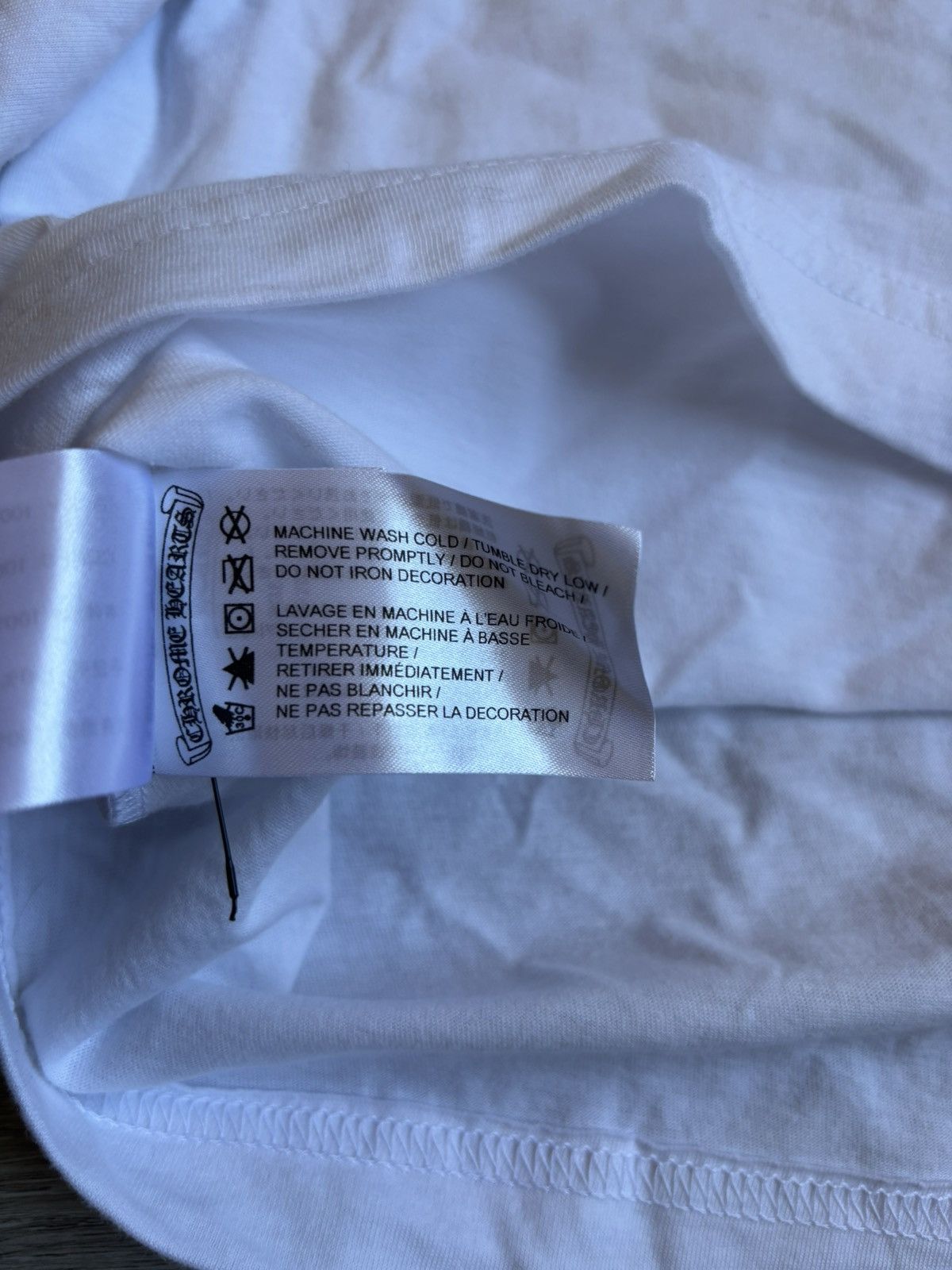 Chrome Hearts Chrome Hearts Neck Logo White LS Tee Size US XL / EU 56 / 4 - 6 Thumbnail