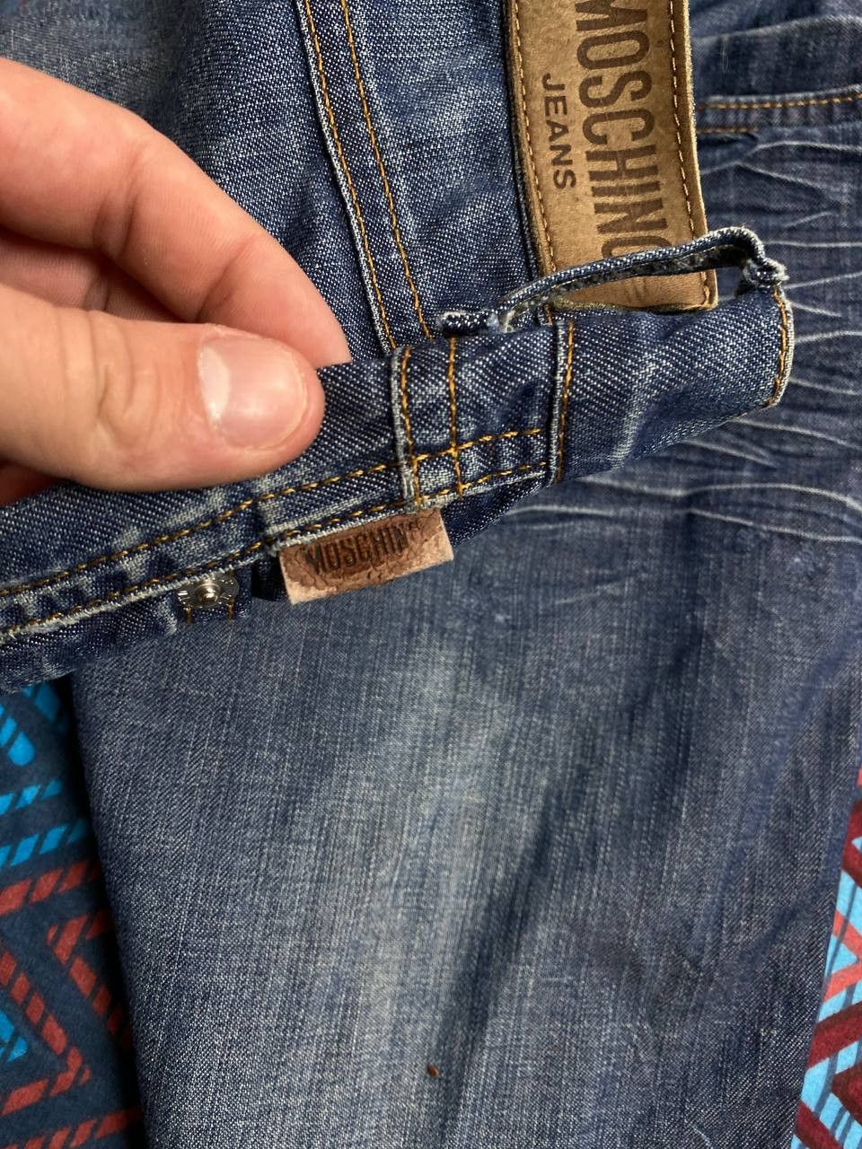 JNCO × Moschino Vintage Moschino Baggy Wide Leg Buckle Back Jeans Size US 27 - 18 Thumbnail