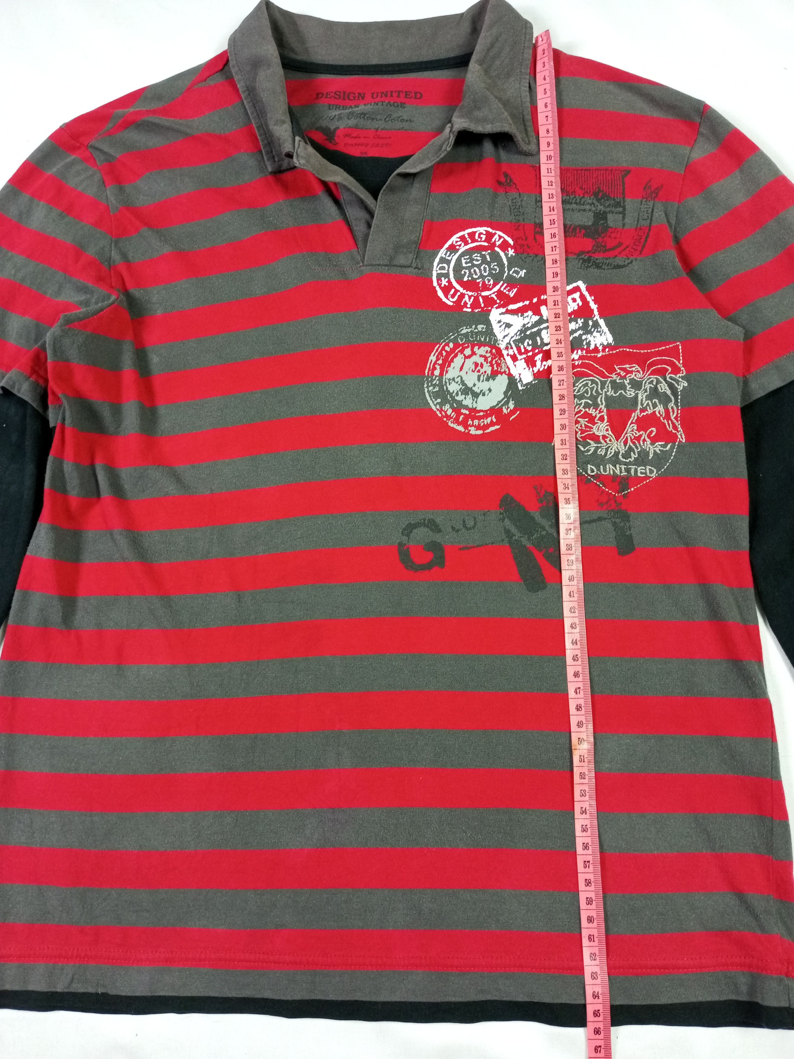 Japanese Brand Japanese Double Layers Poem Long Sleeve Punk Grunge Style Size US M / EU 48-50 / 2 - 8 Thumbnail
